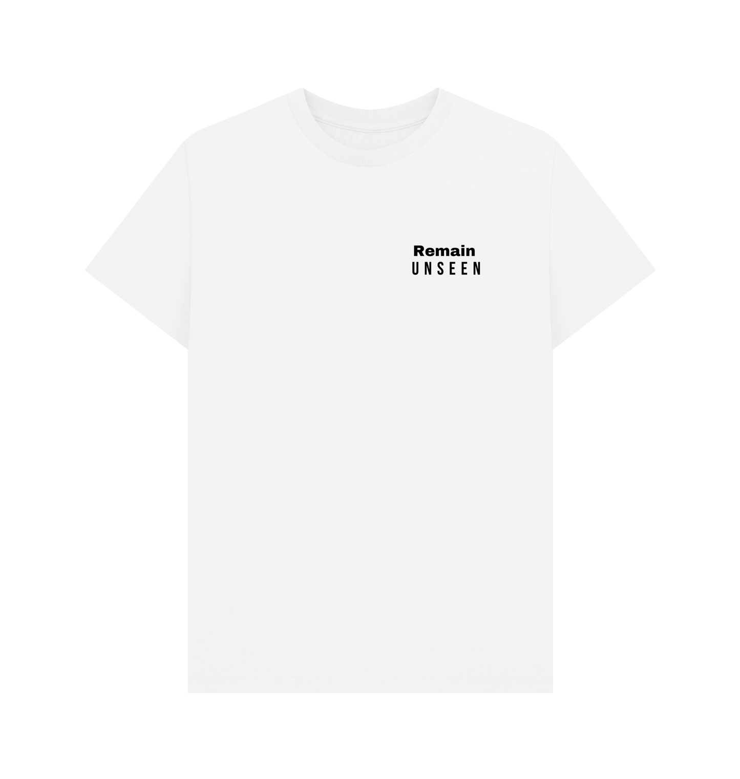 Remain Unseen Urban Cotton Tee | Minimalist Streetwear | Craftklart