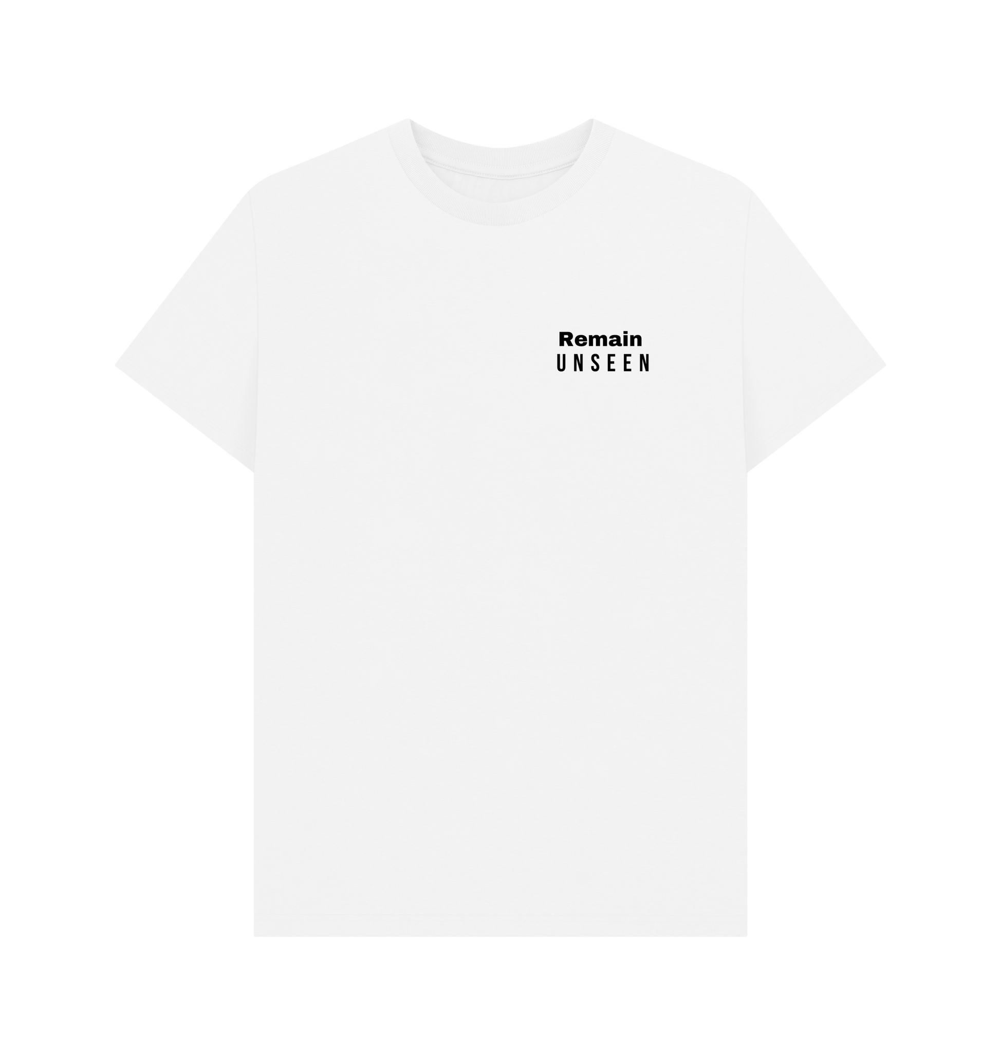 Remain Unseen Urban Cotton Tee | Minimalist Streetwear | Craftklart