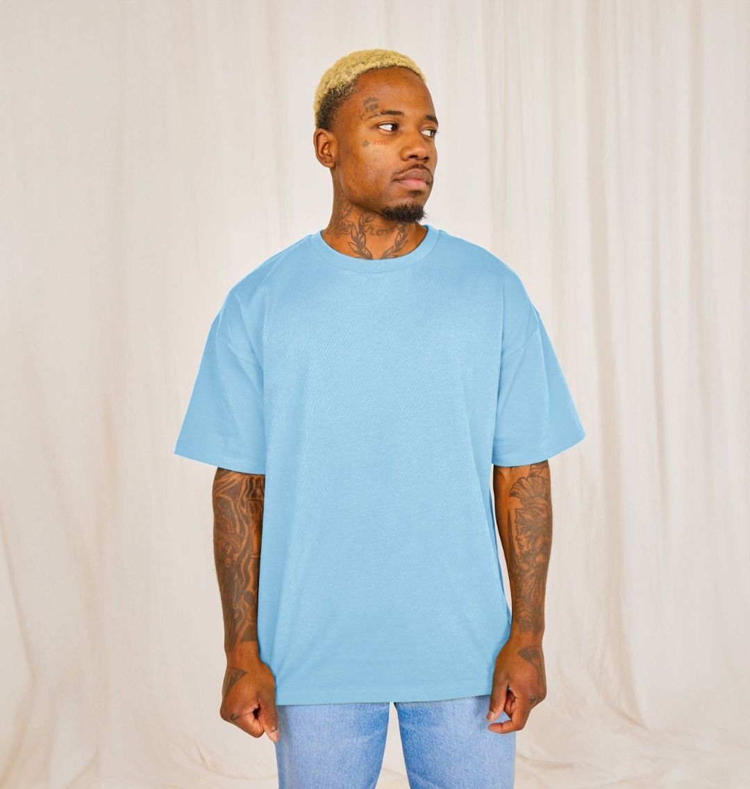 Unisex Oversized Organic Cotton T-Shirt – Mid-Weight Streetwear Printed Tee | Minimalist Streetwear | Craftklart
