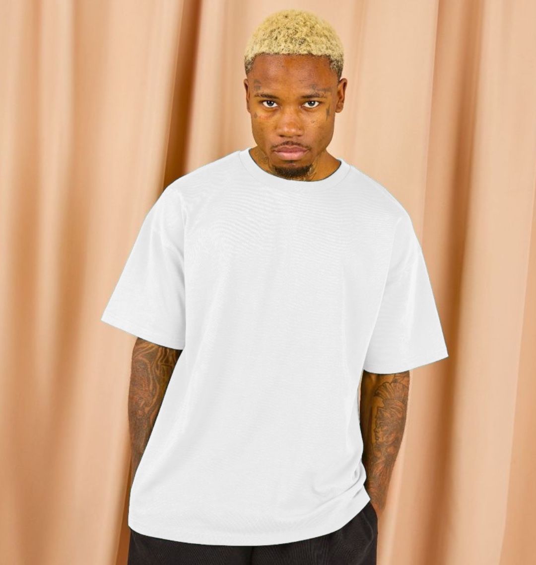 Unisex Oversized Organic Cotton T-Shirt – Mid-Weight Streetwear Printed Tee | Minimalist Streetwear | Craftklart