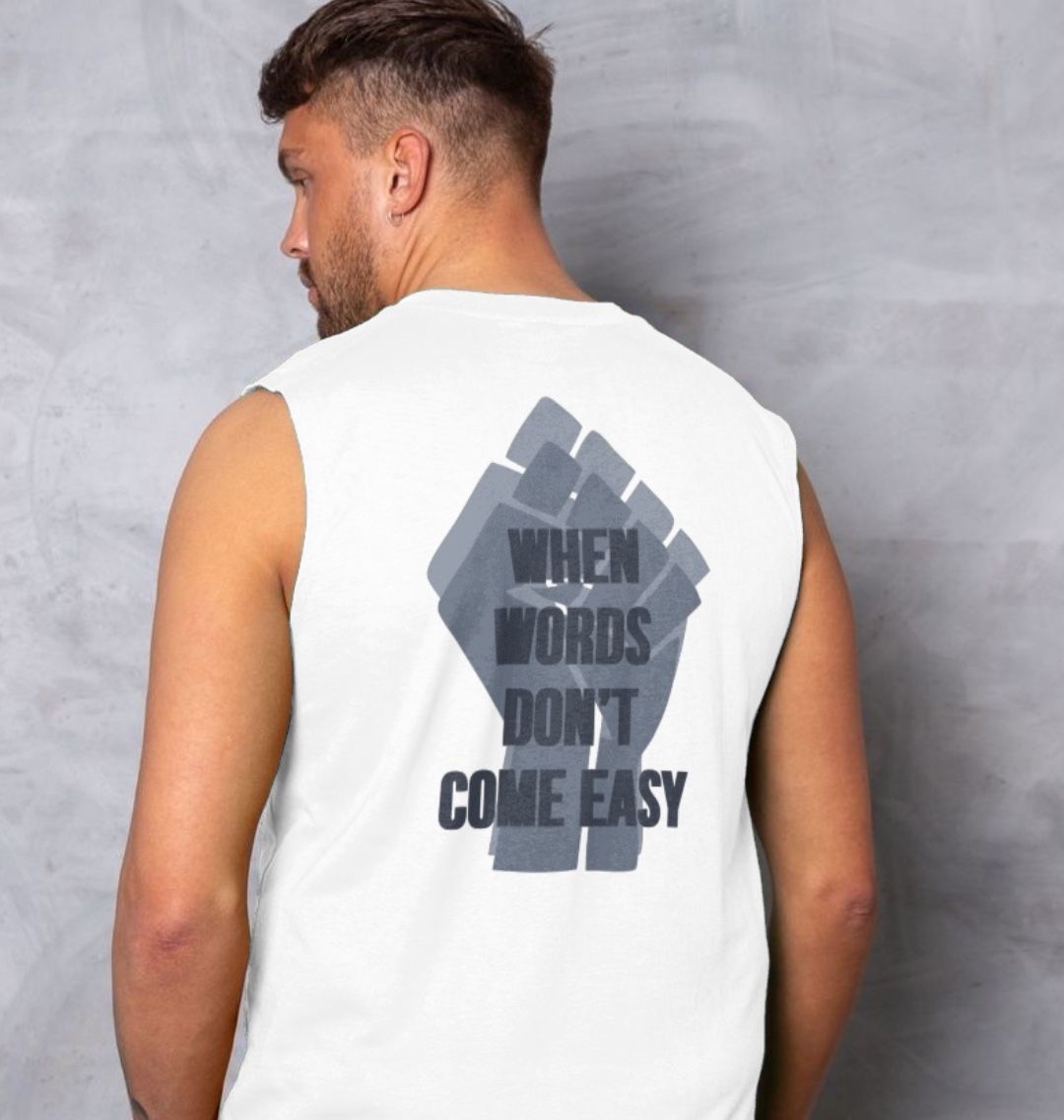 Organic Cotton Muscle Vest – White | Sustainable Streetwear | Minimalist Streetwear | Craftklart