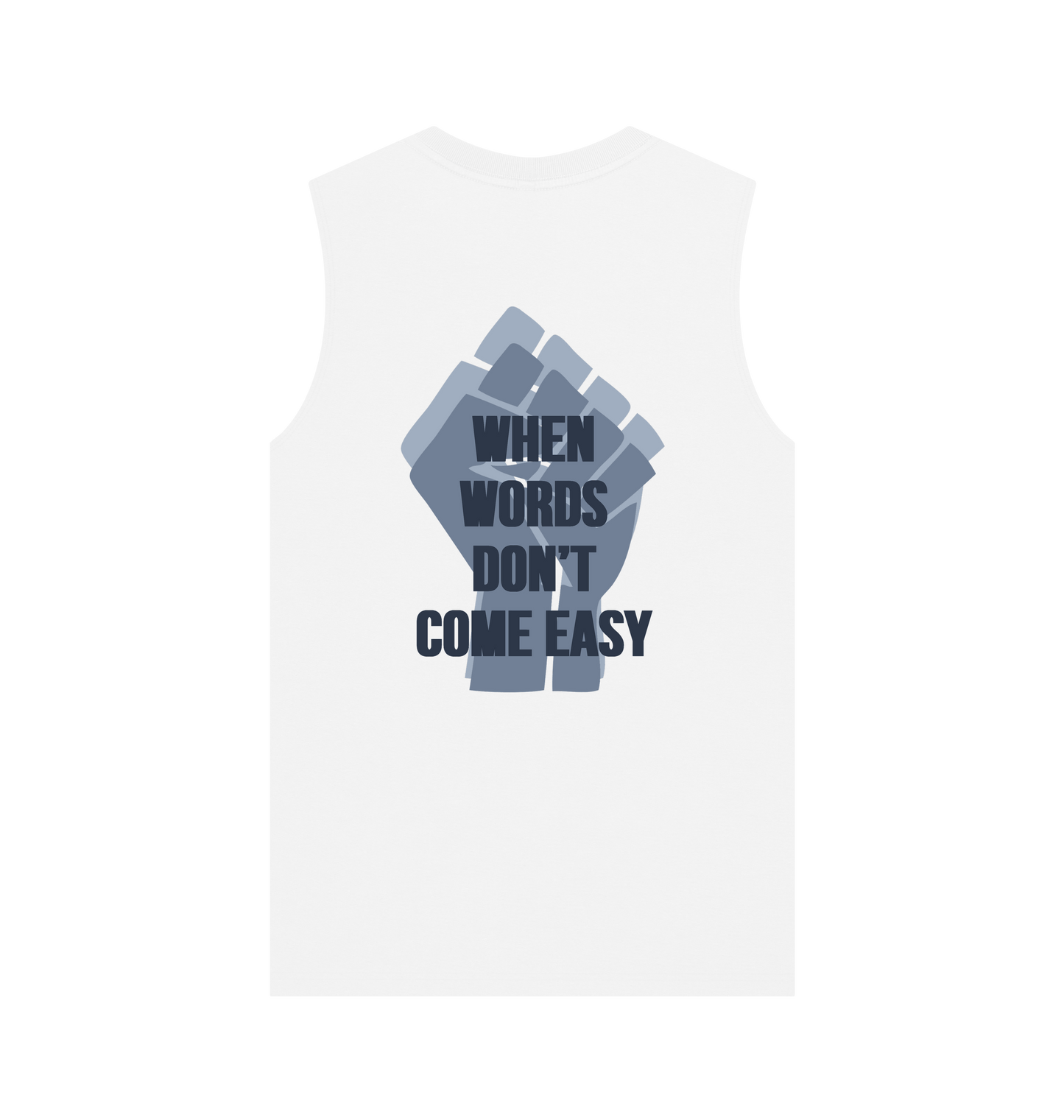 Organic Cotton Muscle Vest – White | Sustainable Streetwear | Minimalist Streetwear | Craftklart