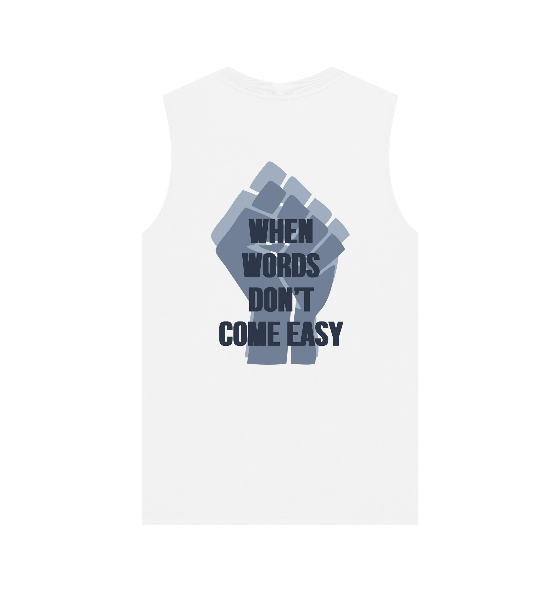 Organic Cotton Muscle Vest – White | Sustainable Streetwear | Minimalist Streetwear | Craftklart