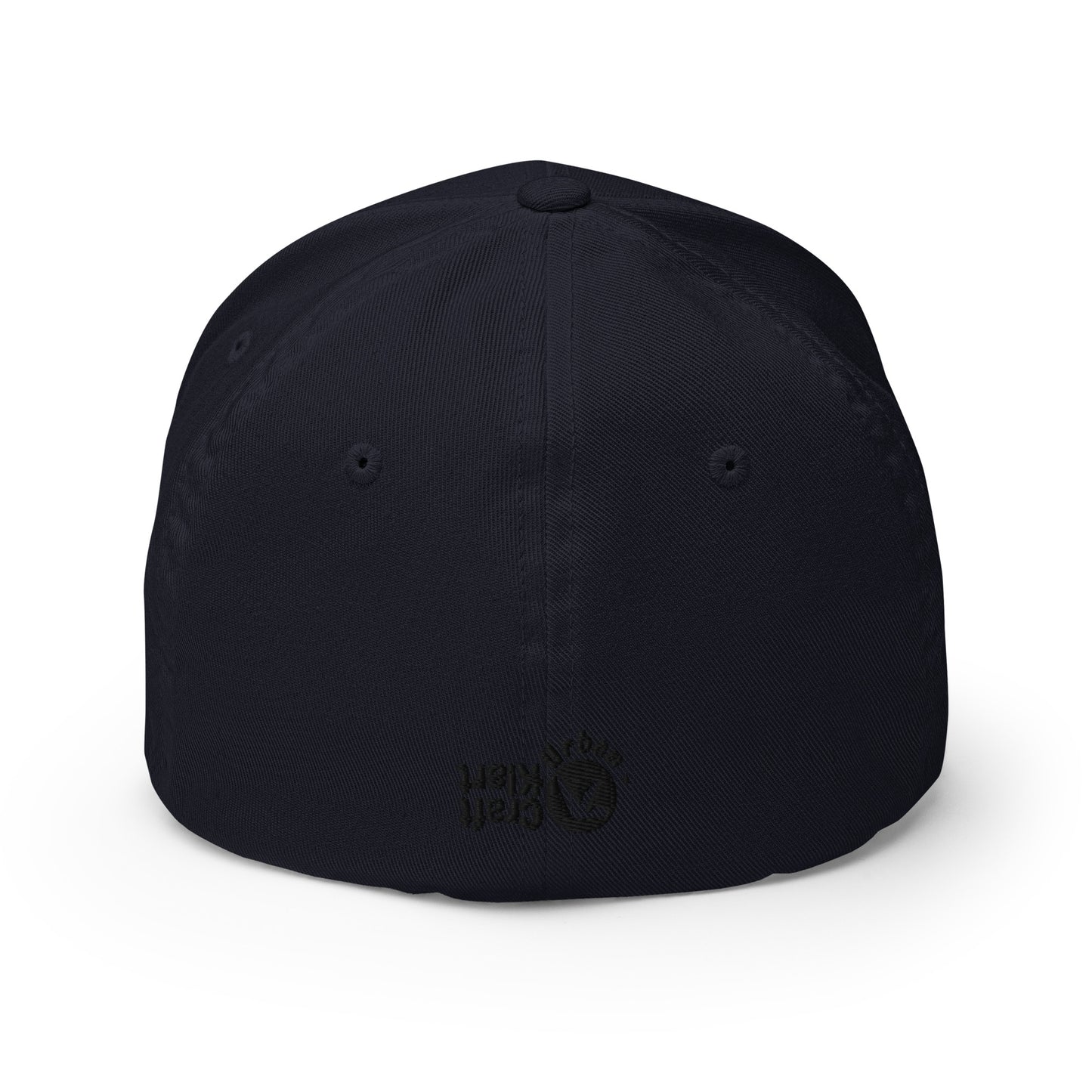 Dark navy Shadow Unseen Urban Structured Twill Cap with closed back and adjustable strap, designed for streetwear and urban fashion.