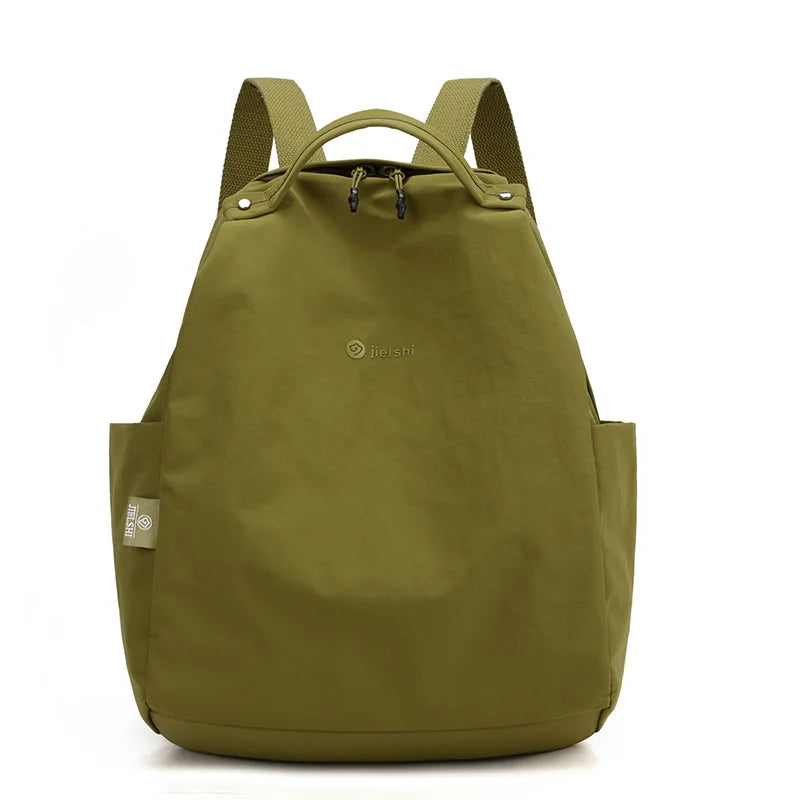 Lightweight nylon backpack with large capacity, unisex design, suitable for travel and school, by Craftklart Dropship.