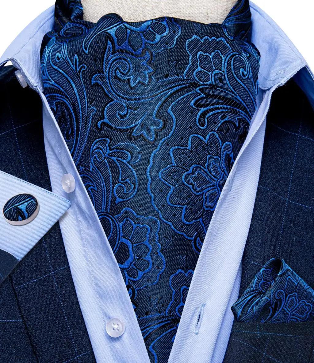 Men's Urban Accessories Premium Silk Ascot Tie | Minimalist Streetwear | Craftklart