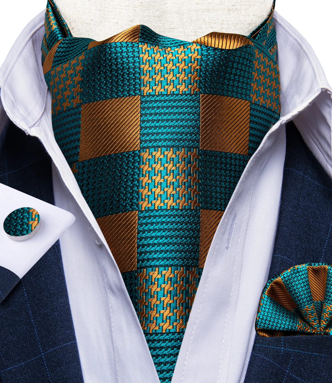 Men's Urban Accessories Premium Silk Ascot Tie | Minimalist Streetwear | Craftklart