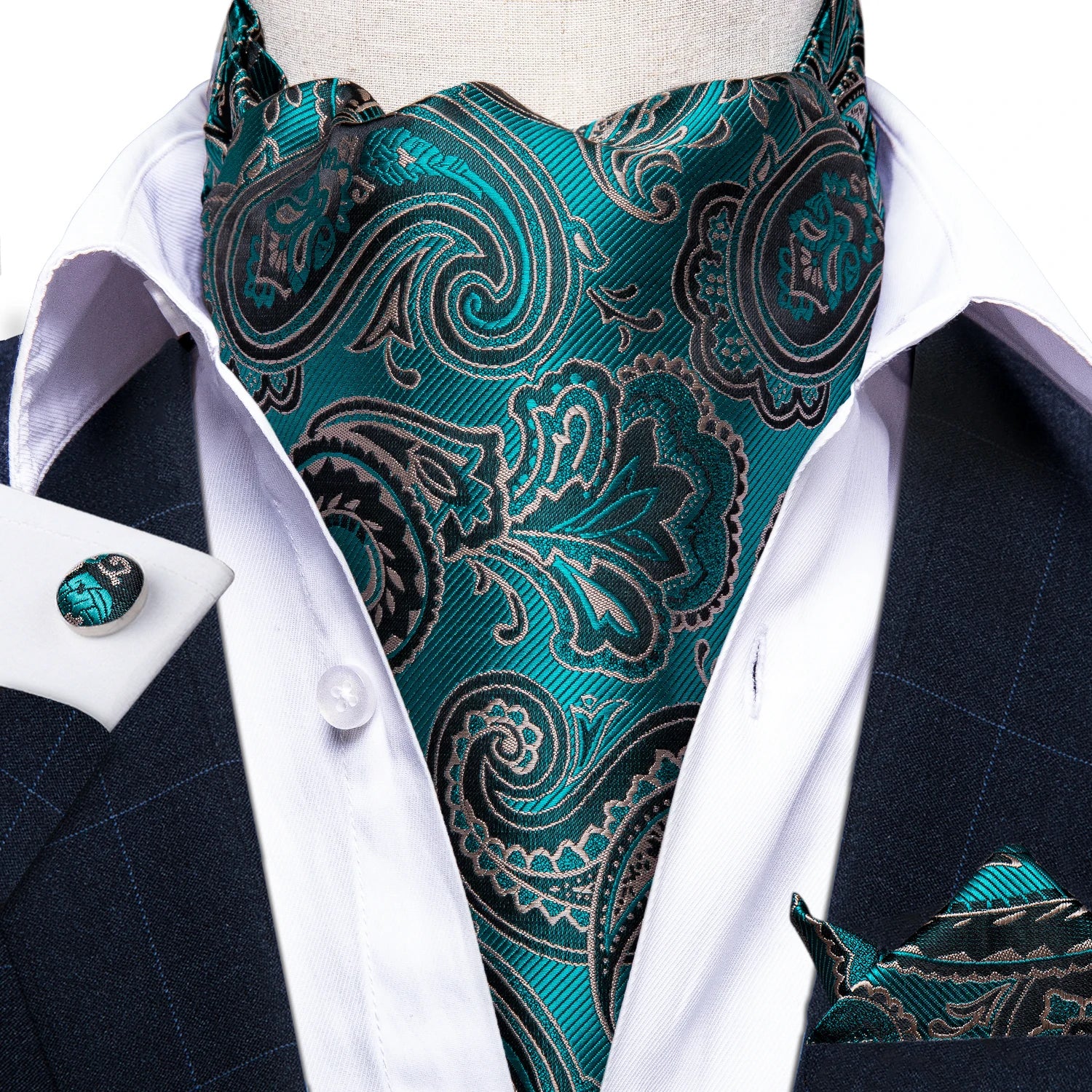 Men's Urban Accessories Premium Silk Ascot Tie | Minimalist Streetwear | Craftklart