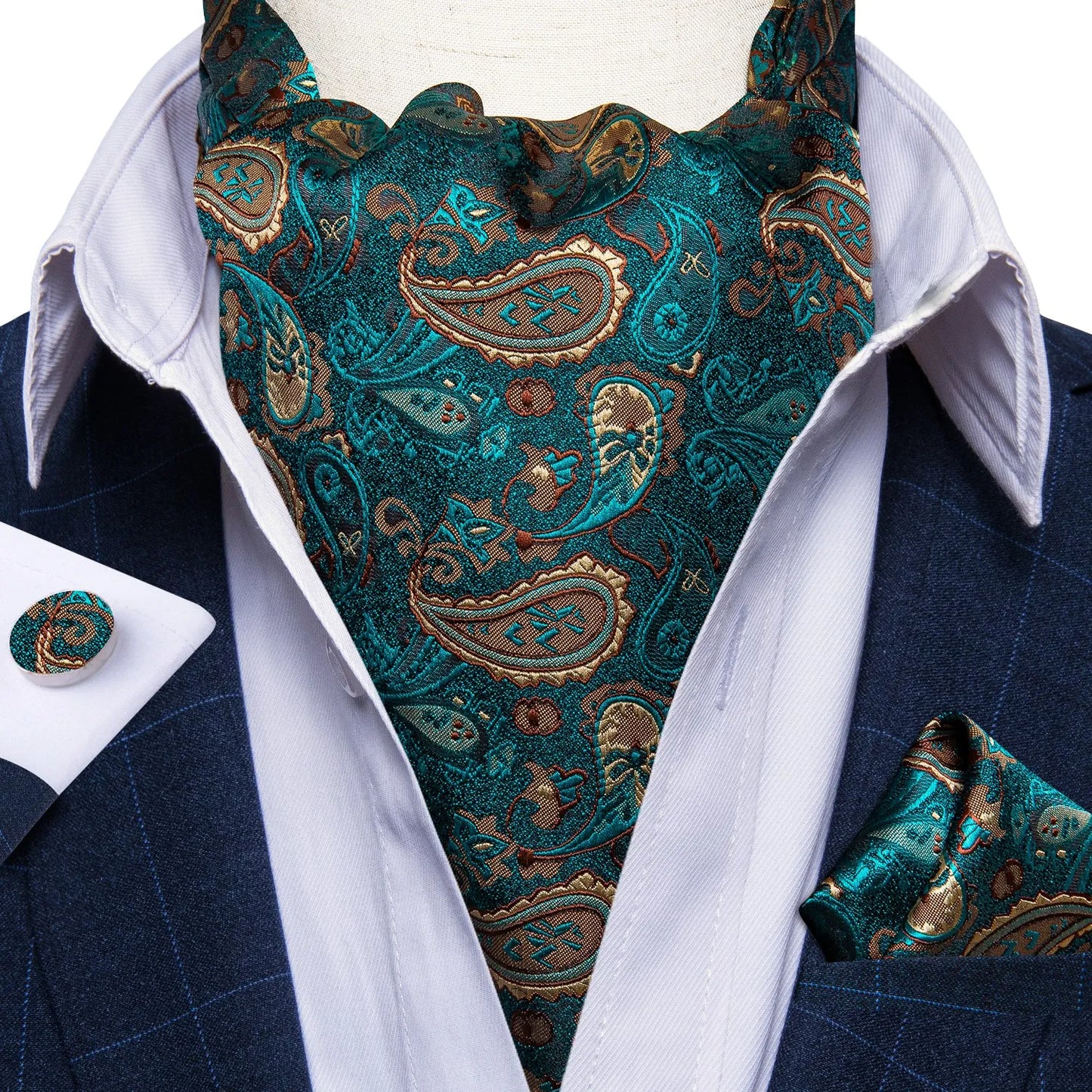 Men's Urban Accessories Premium Silk Ascot Tie | Minimalist Streetwear | Craftklart
