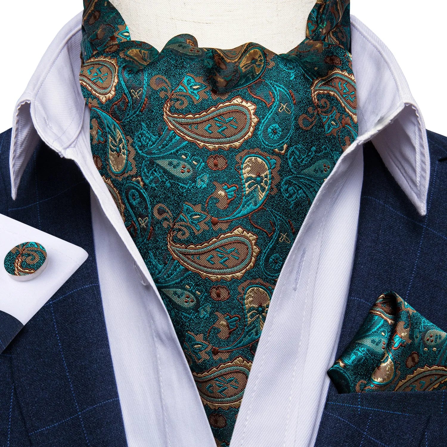 Men's Urban Accessories Premium Silk Ascot Tie | Minimalist Streetwear | Craftklart