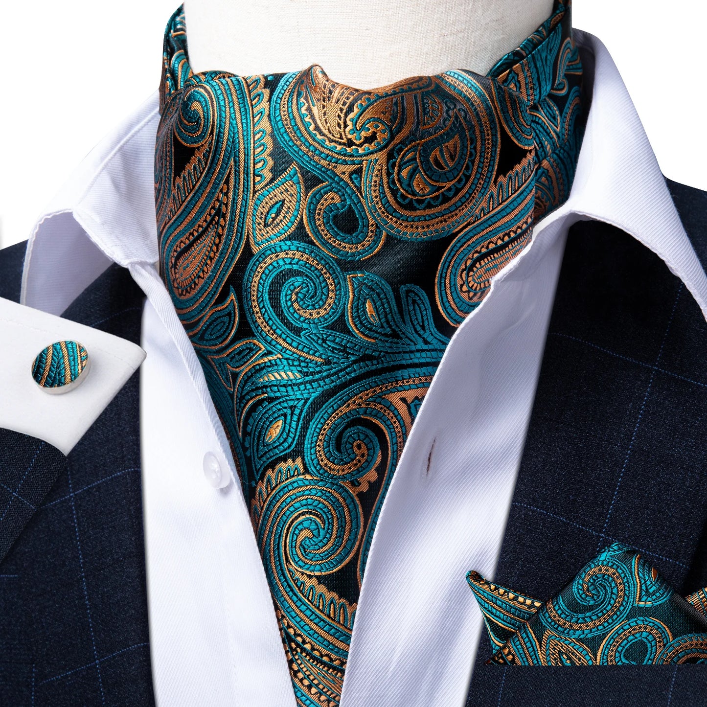 Men's Urban Accessories Premium Silk Ascot Tie | Minimalist Streetwear | Craftklart
