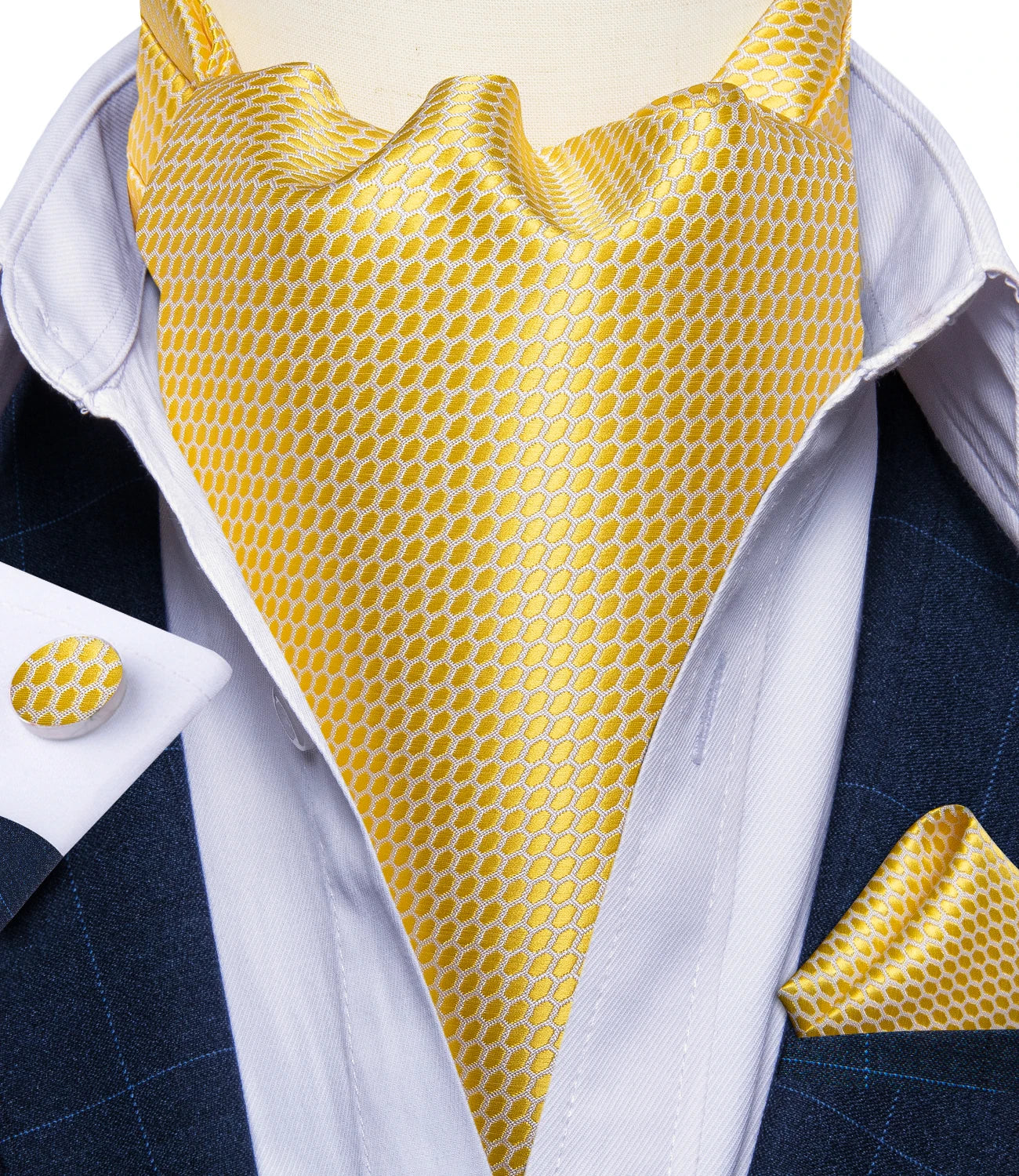 Men's Urban Accessories Premium Silk Ascot Tie | Minimalist Streetwear | Craftklart