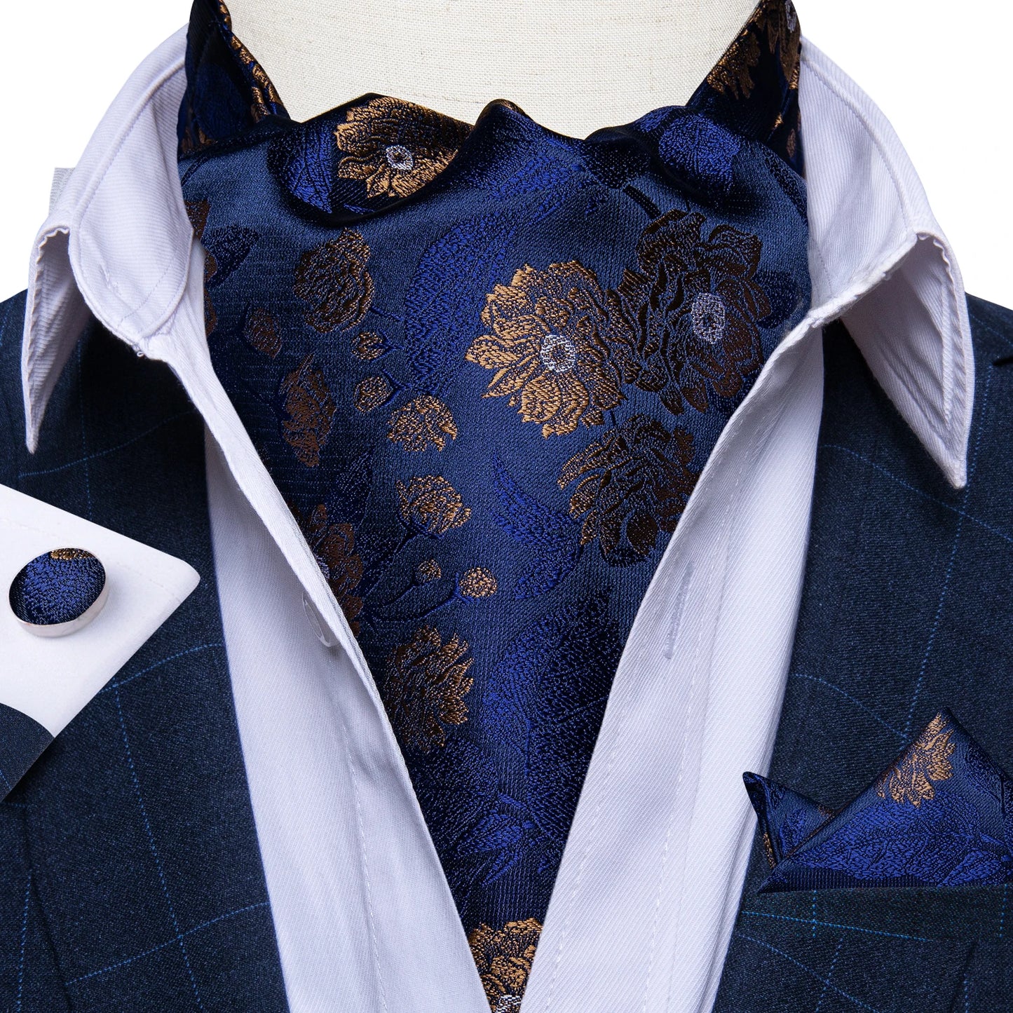 Men's Urban Accessories Premium Silk Ascot Tie | Minimalist Streetwear | Craftklart