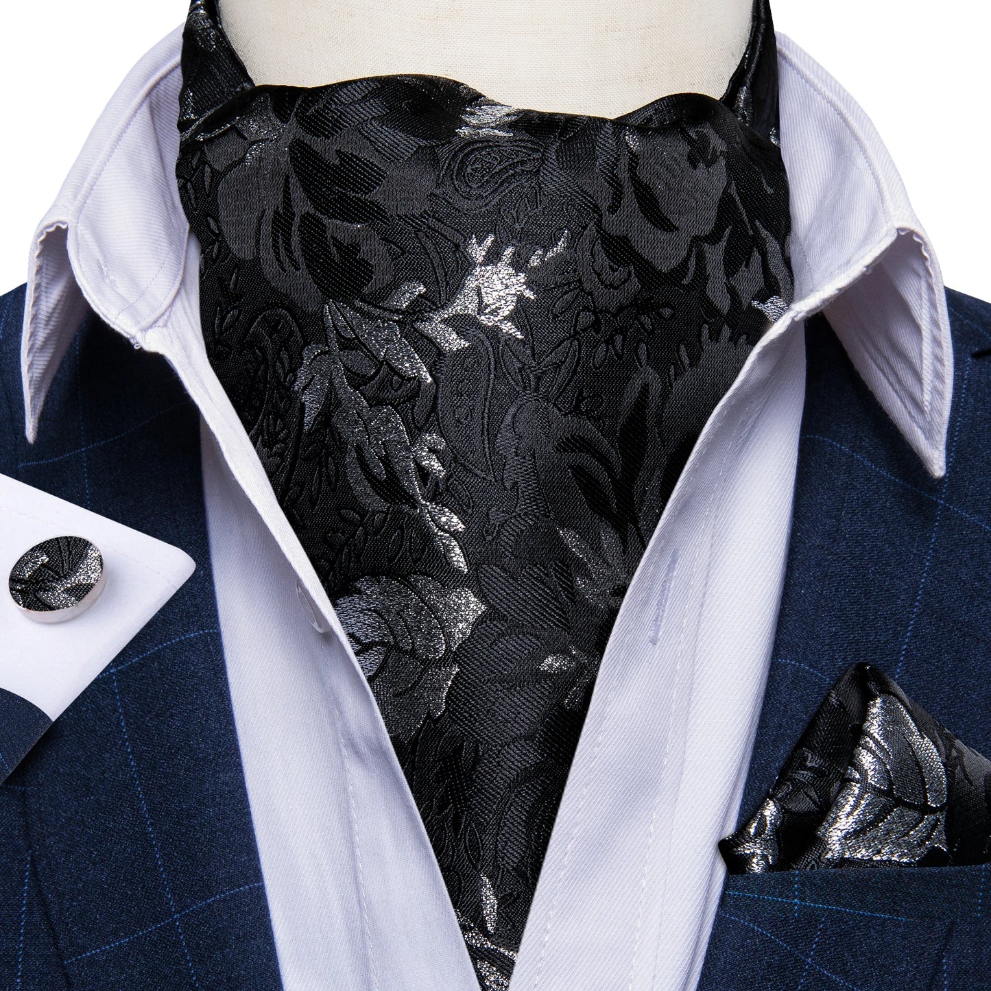 Men's Urban Accessories Premium Silk Ascot Tie | Minimalist Streetwear | Craftklart