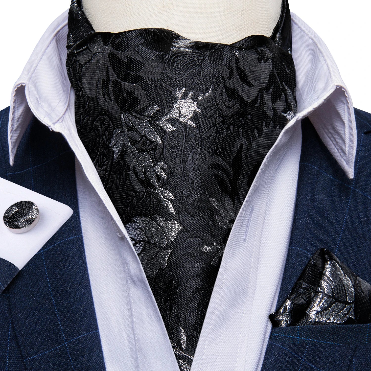 Men's Urban Accessories Premium Silk Ascot Tie | Minimalist Streetwear | Craftklart