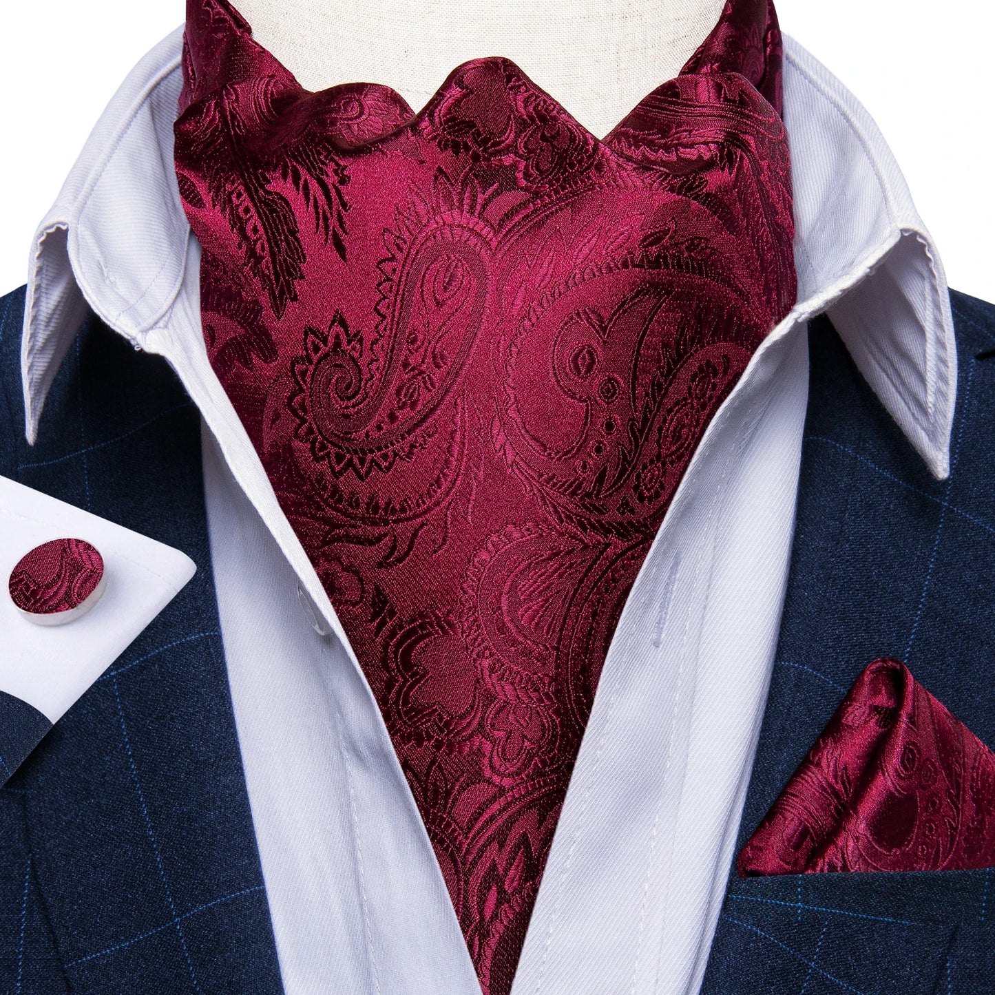 Men's Urban Accessories Premium Silk Ascot Tie | Minimalist Streetwear | Craftklart