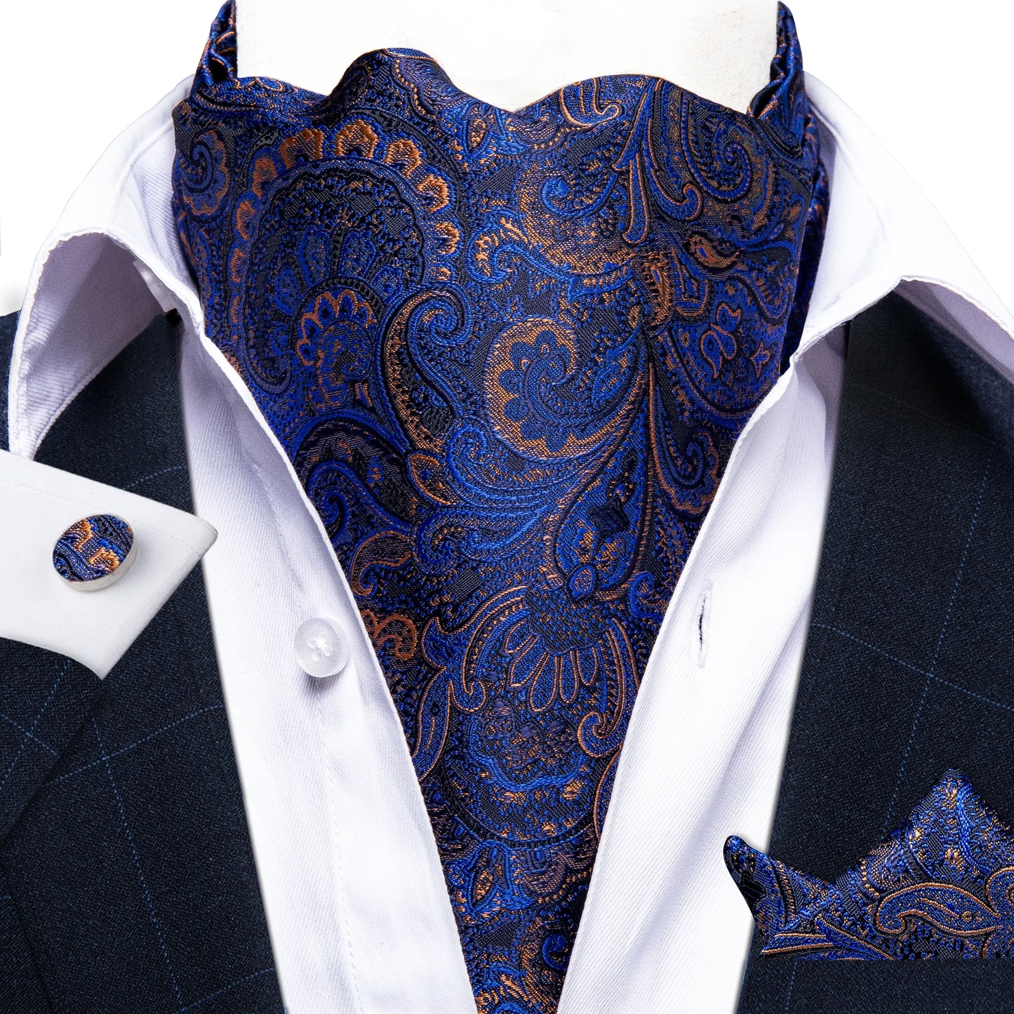 Men's Urban Accessories Premium Silk Ascot Tie | Minimalist Streetwear | Craftklart