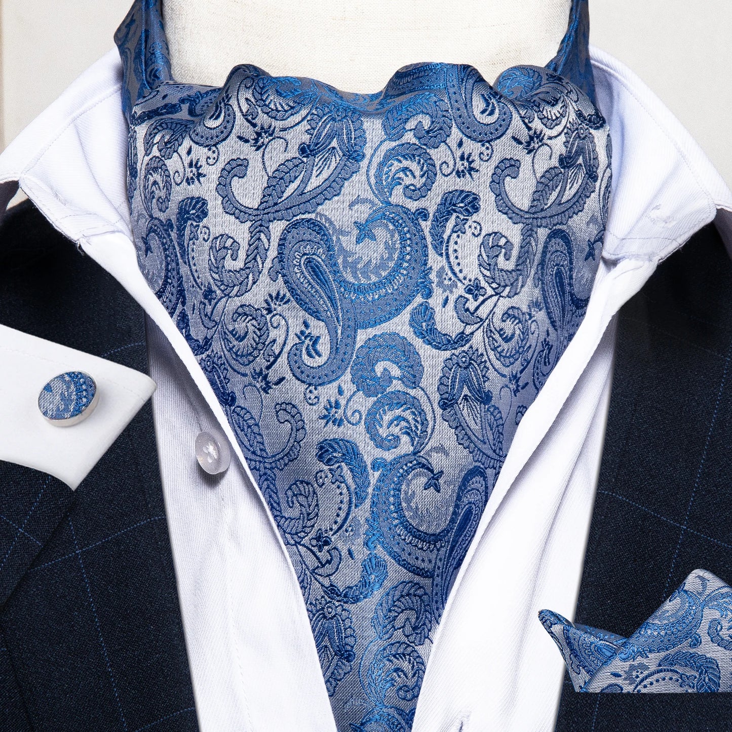 Men's Urban Accessories Premium Silk Ascot Tie | Minimalist Streetwear | Craftklart