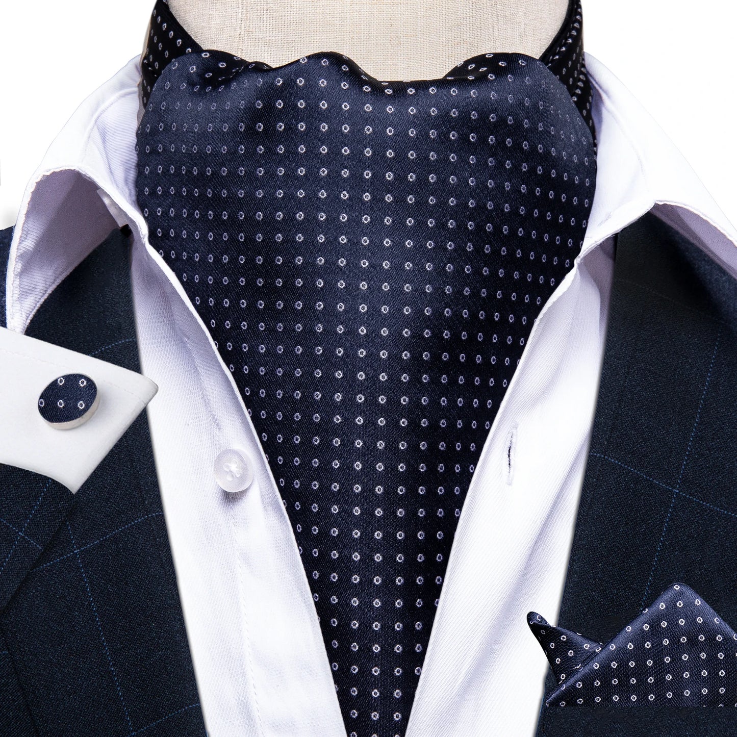 Men's Urban Accessories Premium Silk Ascot Tie | Minimalist Streetwear | Craftklart
