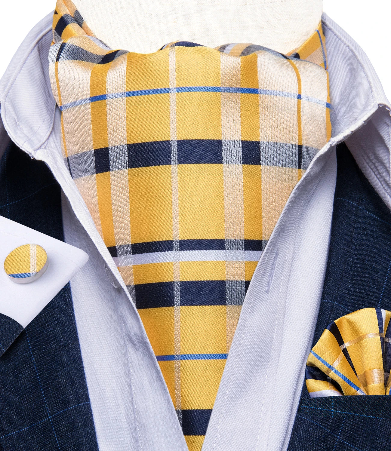 Men's Urban Accessories Premium Silk Ascot Tie | Minimalist Streetwear | Craftklart