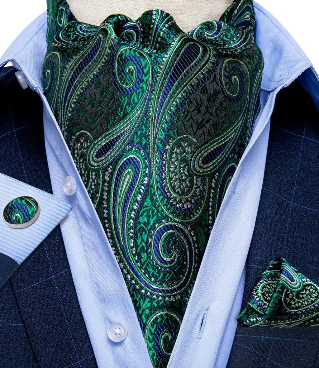 Men's Urban Accessories Premium Silk Ascot Tie | Minimalist Streetwear | Craftklart