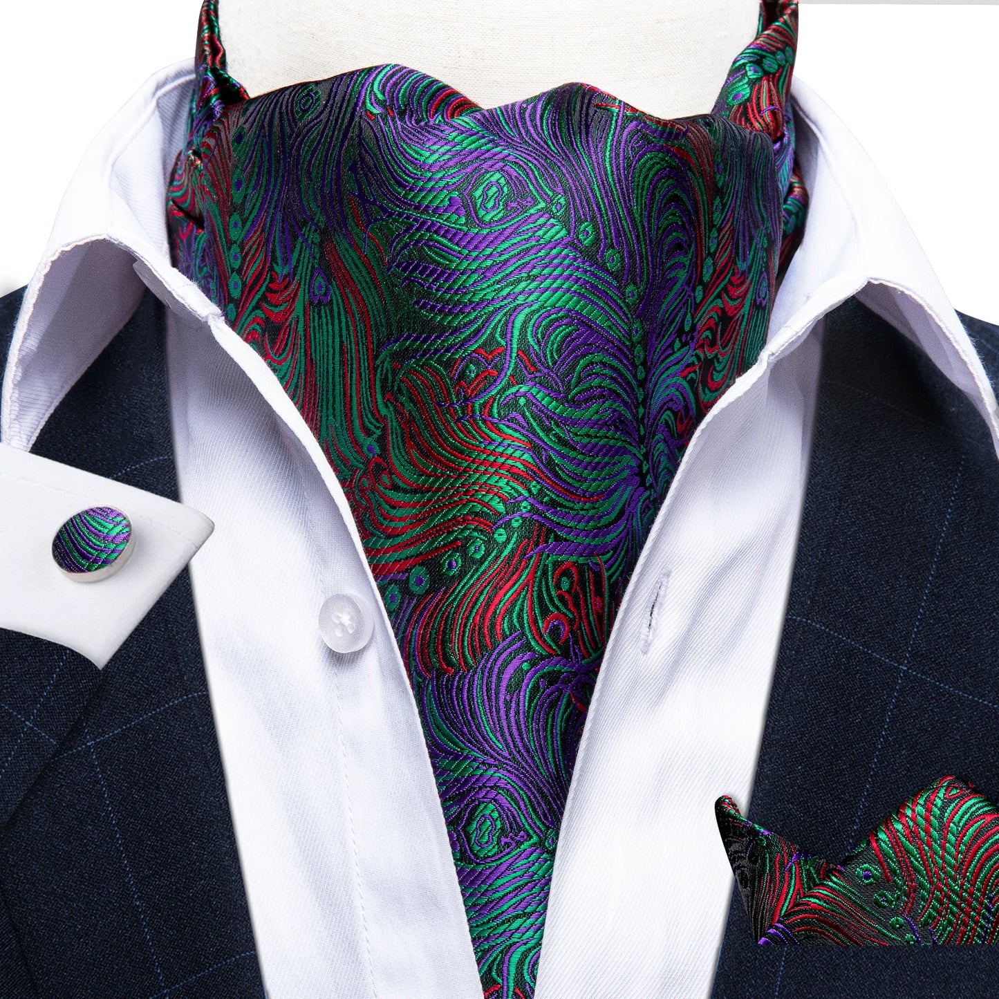 Men's Urban Accessories Premium Silk Ascot Tie | Minimalist Streetwear | Craftklart