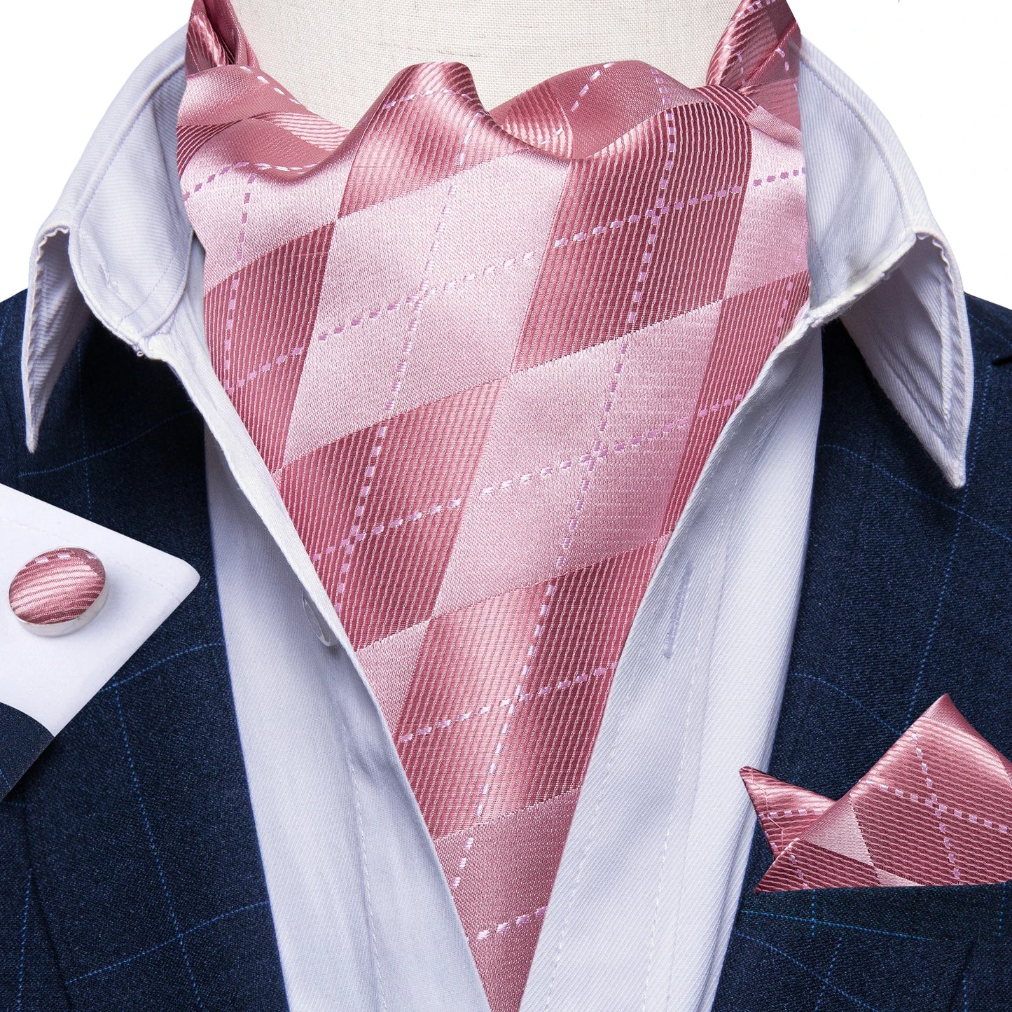 Men's Urban Accessories Premium Silk Ascot Tie | Minimalist Streetwear | Craftklart