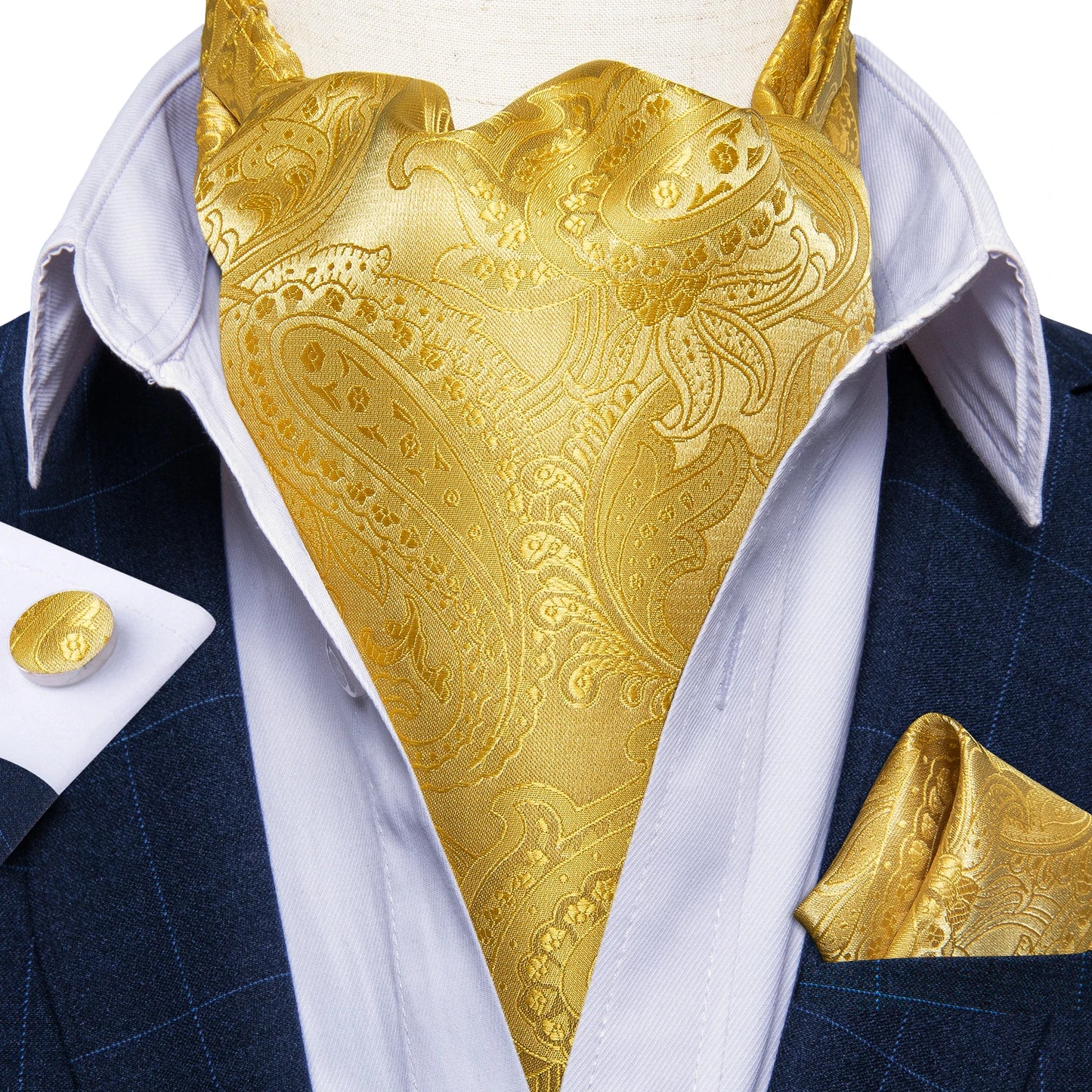 Men's Urban Accessories Premium Silk Ascot Tie | Minimalist Streetwear | Craftklart