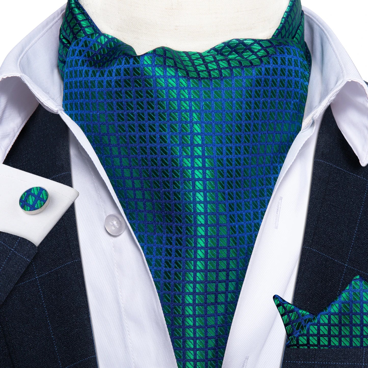 Men's Urban Accessories Premium Silk Ascot Tie | Minimalist Streetwear | Craftklart