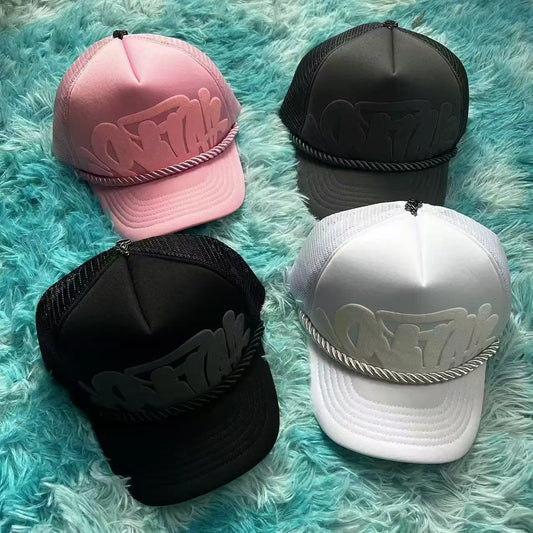 Urban streetwear foam letter embroidery wide brim hat with breathable fabric, crafted by Craftklart Dropship.