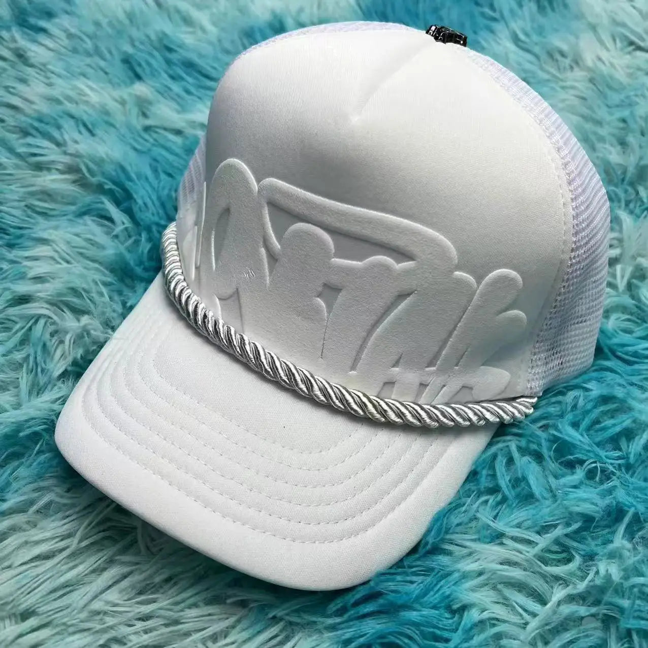 Urban streetwear foam letter embroidery breathable wide brim cap, Craftklart Dropship hat, stylish and comfortable for casual wear