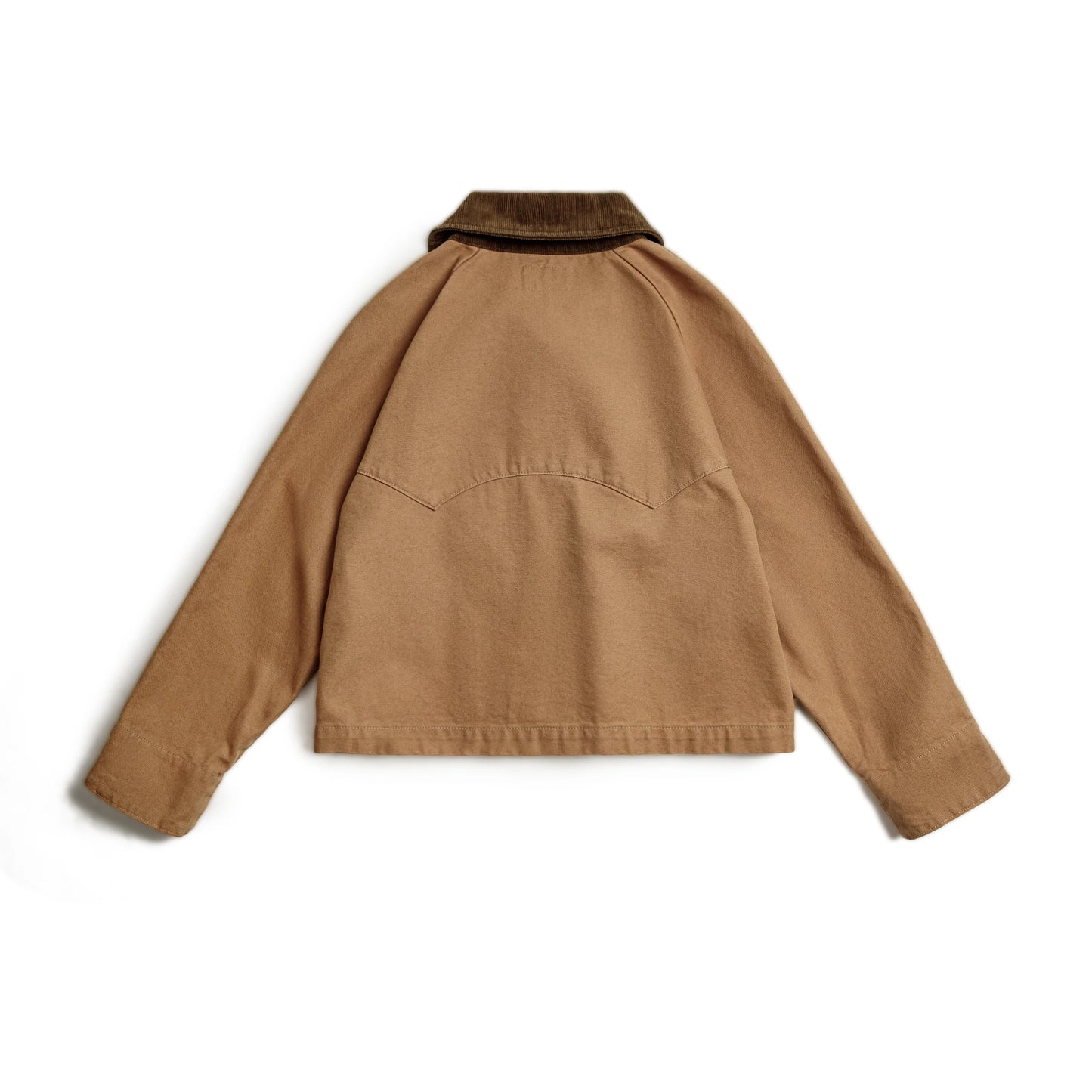 Women's Retro Barn Jacket – Maden Heavyweight Canvas Coat With Corduroy Collar | Minimalist Streetwear | Craftklart