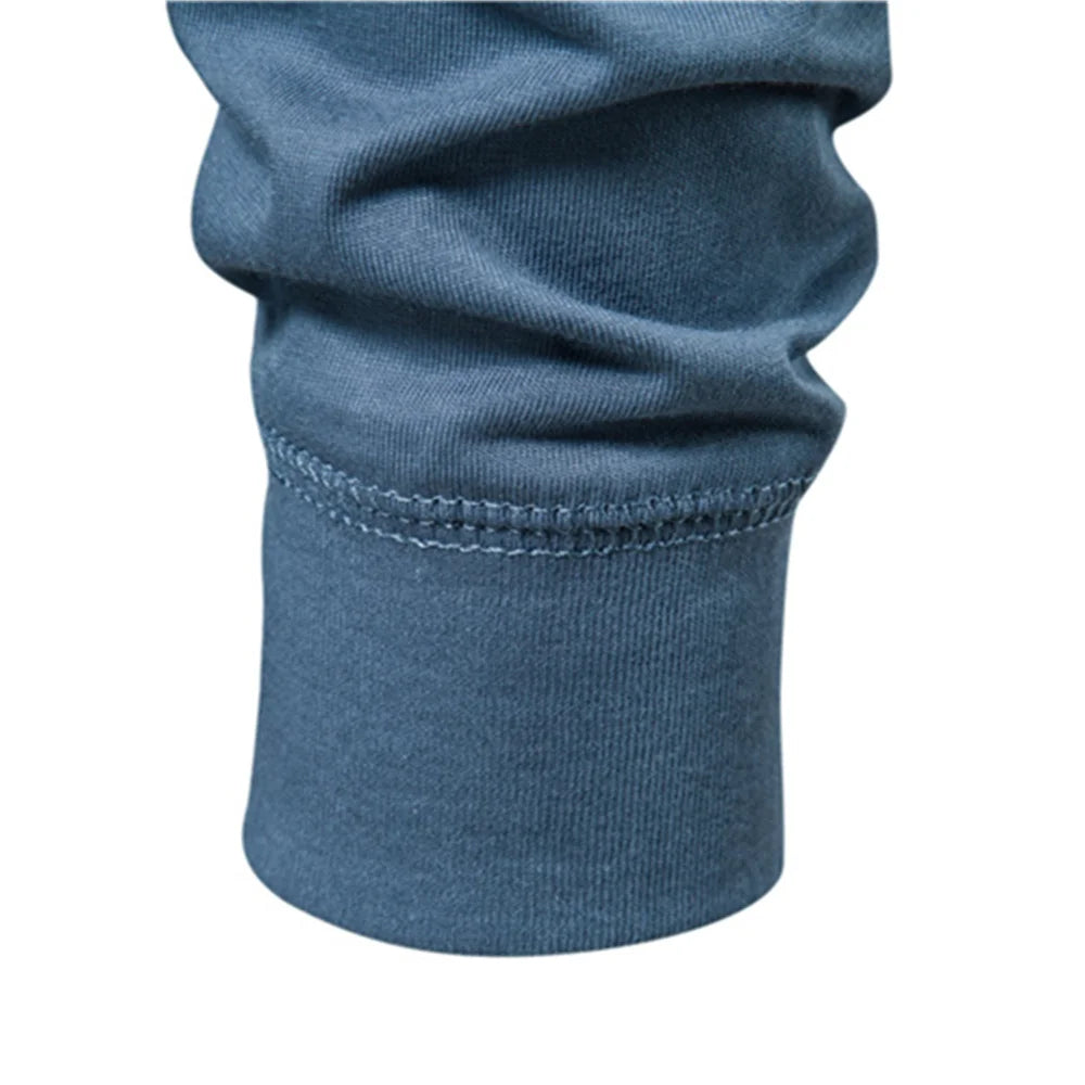 Men's Henley Collar Long Sleeve T-Shirt – 100% Cotton | Minimalist Streetwear | Craftklart