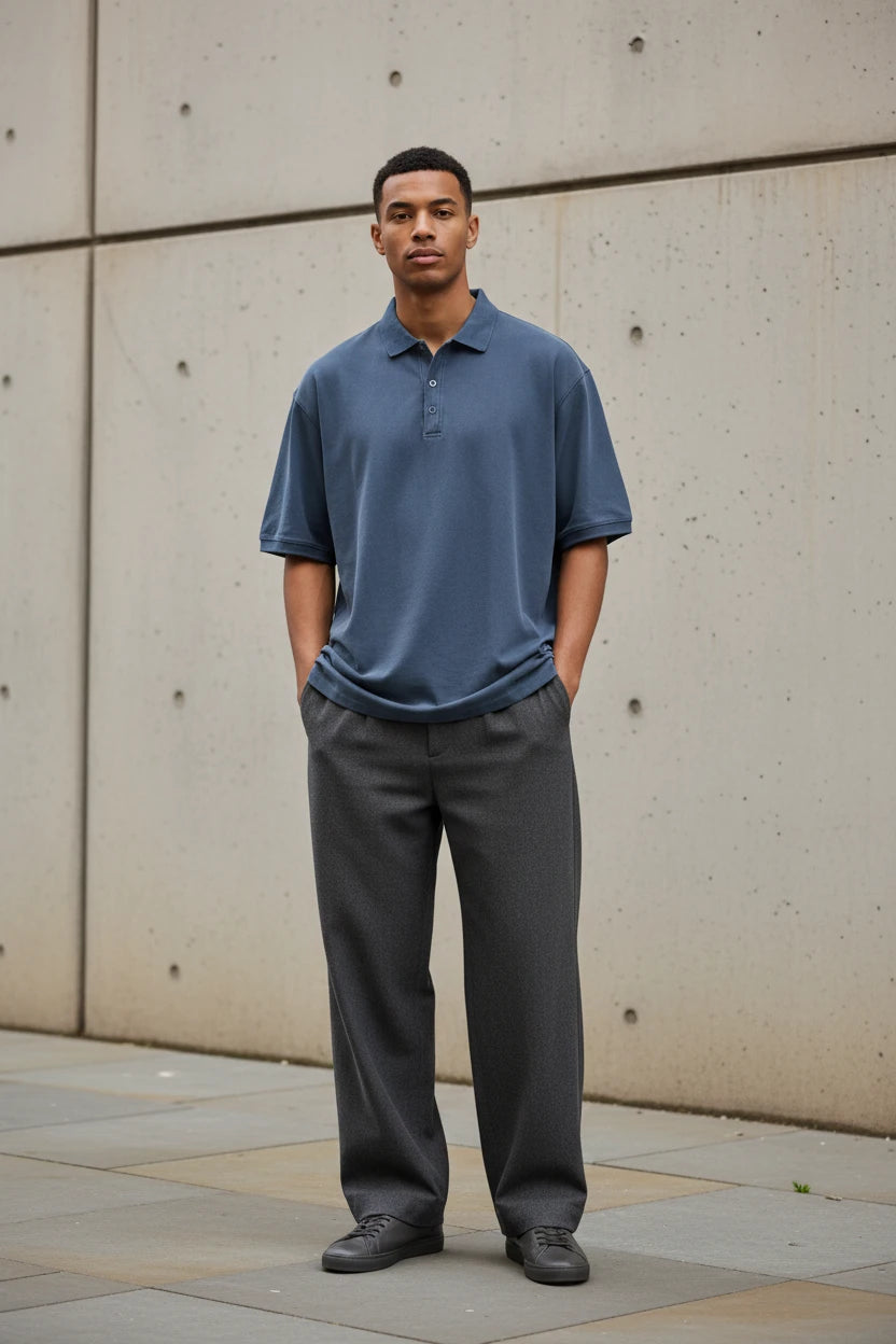 Quiet Authority Polo – Solid Colour | Minimalist Streetwear | Craftklart