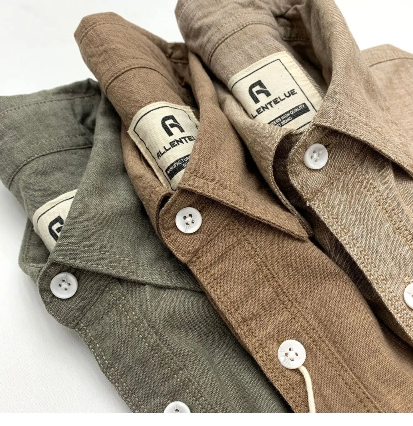 Men's Cotton-Linen Long-Sleeve Shirt – Loose Fit Casual Blouse | 6 Colours | Minimalist Streetwear | Craftklart
