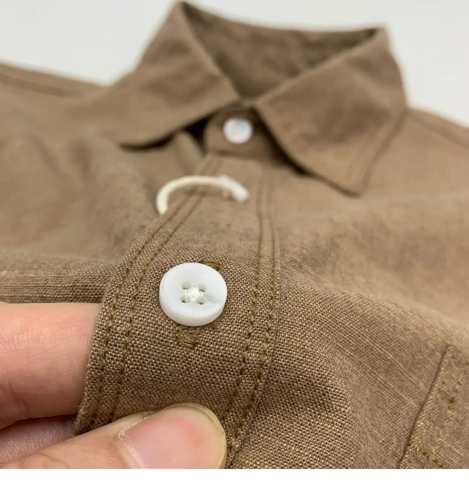 Men's Cotton-Linen Long-Sleeve Shirt – Loose Fit Casual Blouse | 6 Colours | Minimalist Streetwear | Craftklart