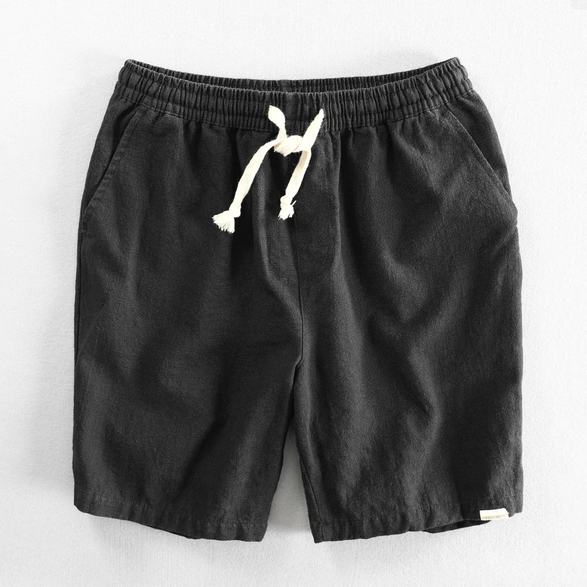 Urban men's cotton linen shorts in brick red by Craftklart Dropship, shown in size 6XL, featuring a casual fit and lightweight fabric.