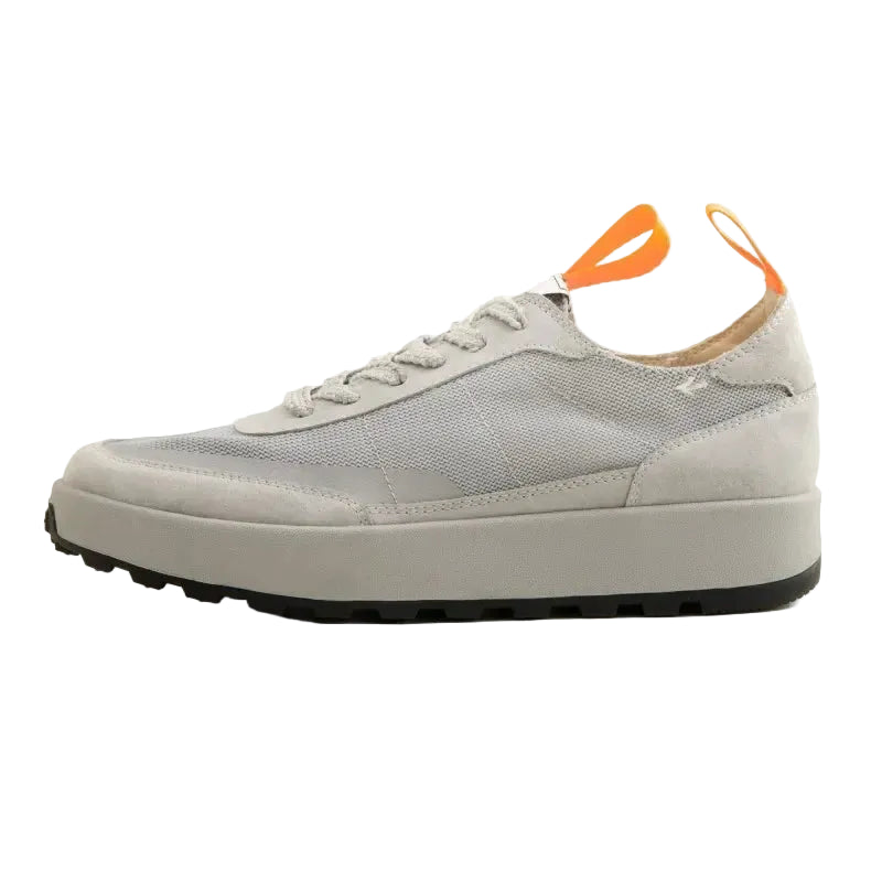 Amber yellow Craftklart Dropship men's casual low top mesh sneakers with breathable design and comfortable fit.