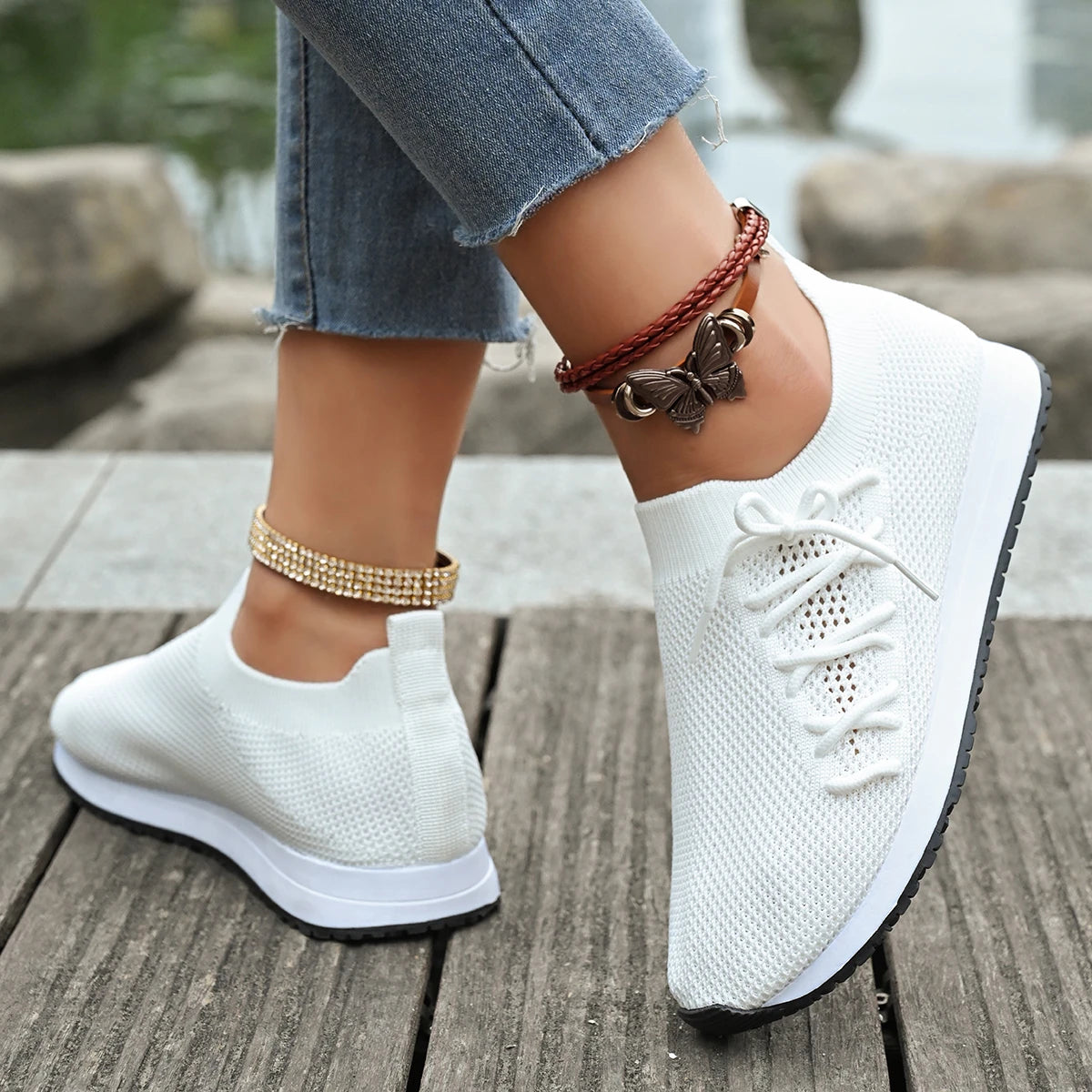 Women Urban Yellow Casual Breathable Sneakers | Minimalist Streetwear | Craftklart