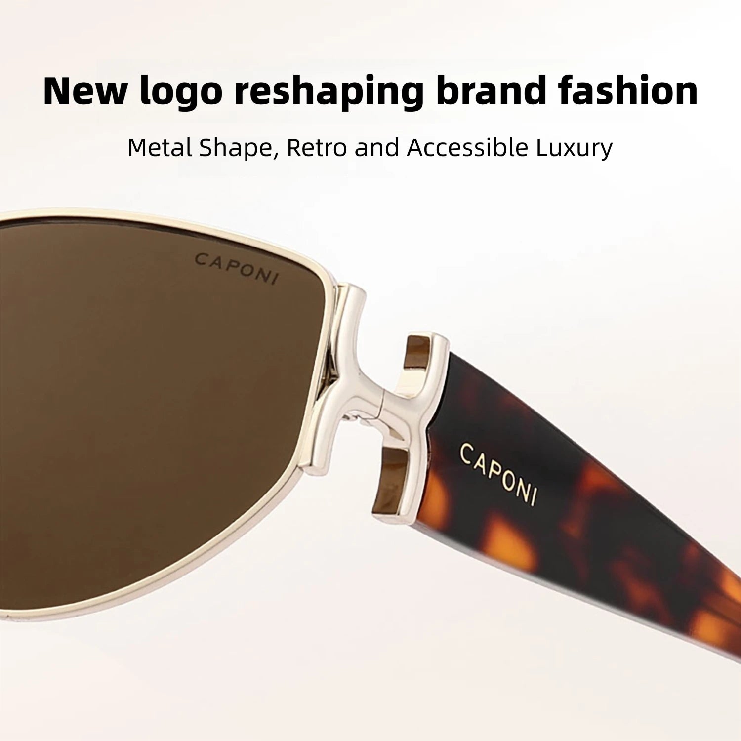 Craftklart Dropship women's polarized urban sunglasses with amber-brown lenses and stylish frame, perfect for sunny days.