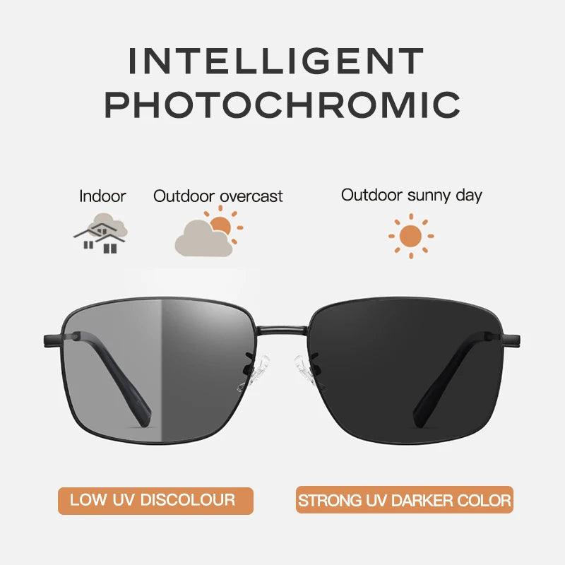 Men's Photochromic Polarized Sunglasses Bs8086 | Minimalist Streetwear | Craftklart