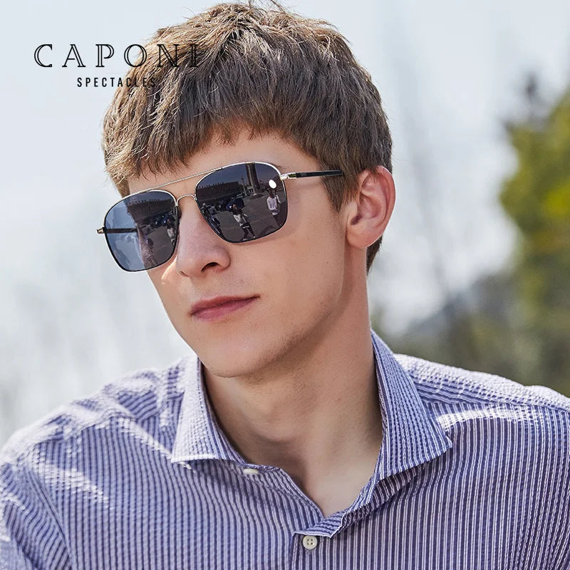 Men's Photochromic Square Sunglasses Bs8174 | Minimalist Streetwear | Craftklart