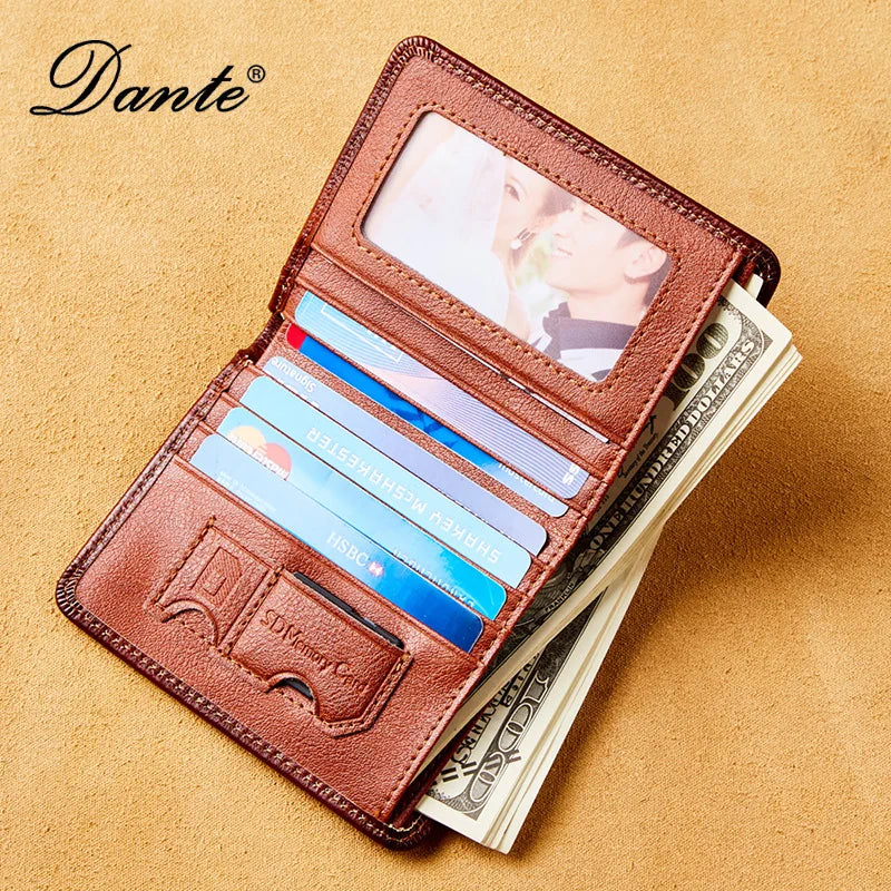Craftklart Dropship men's leather wallet with RFID anti-theft brush, two-fold design, durable and stylish for everyday use.
