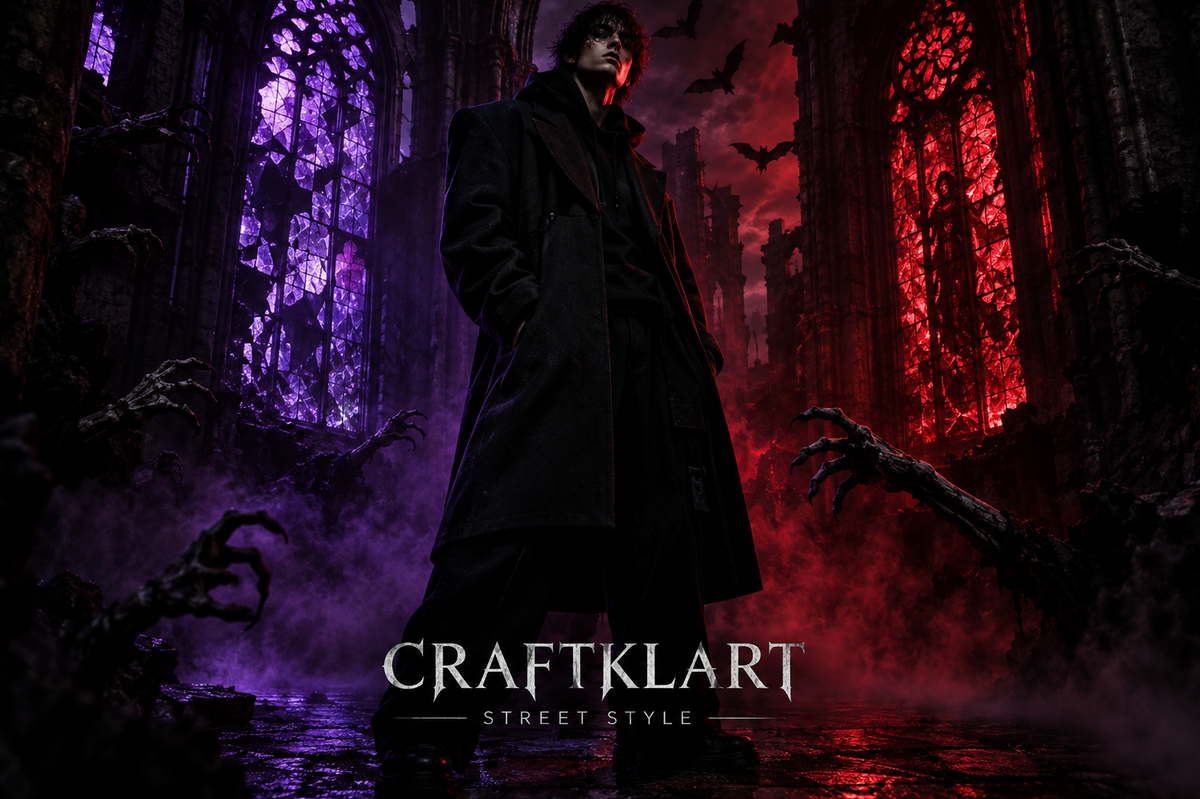 Craftklart Halloween Banner 2 - Gothic Cathedral