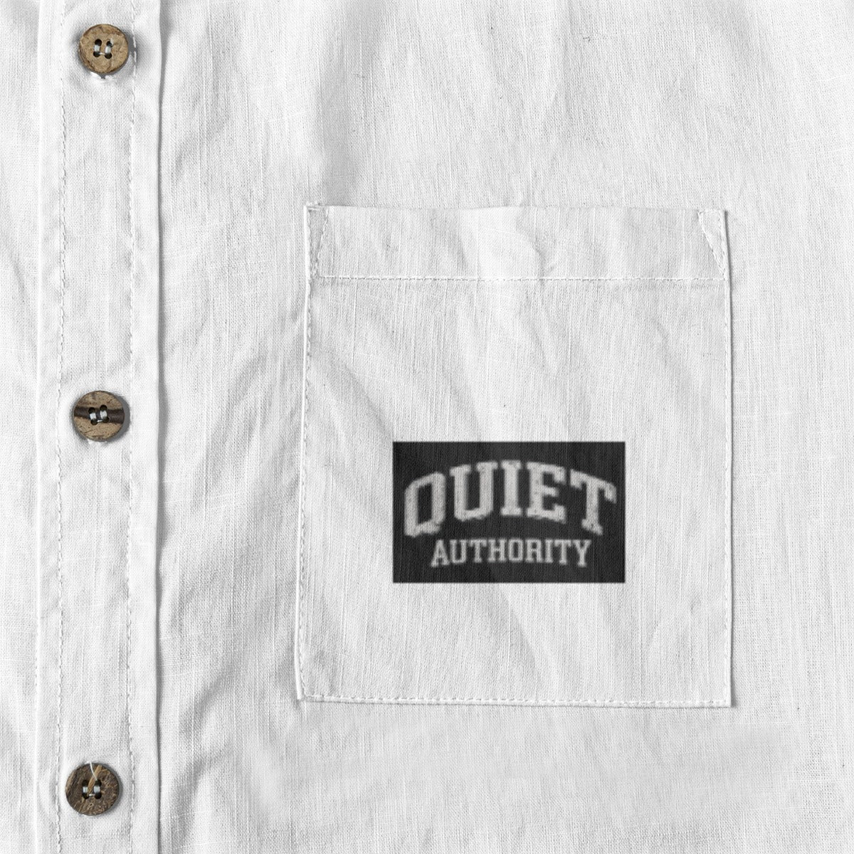 Men's White Slub Cotton Lapel Urban Casual Long Sleeve | Minimalist Streetwear | Craftklart