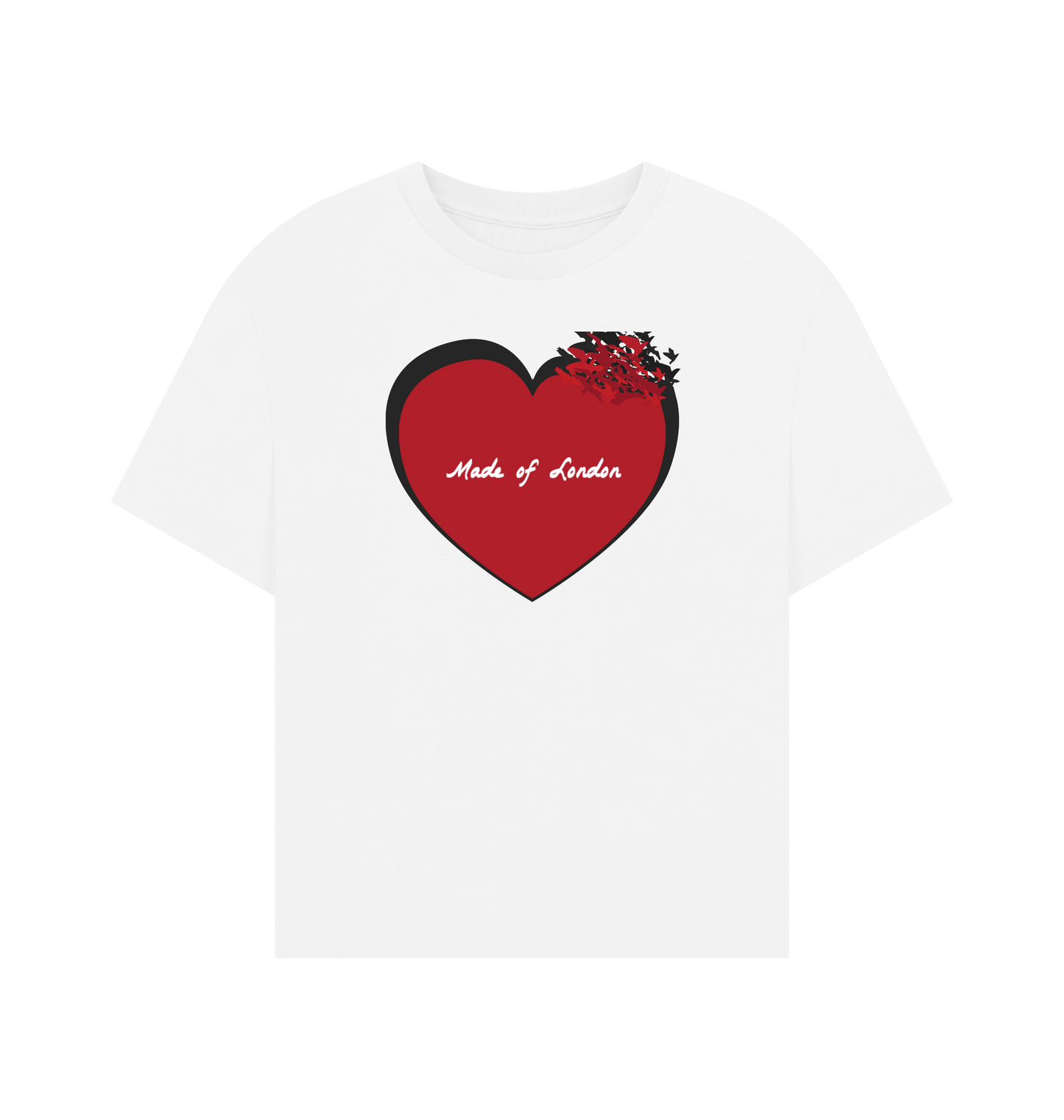 White Printed T-shirt Front