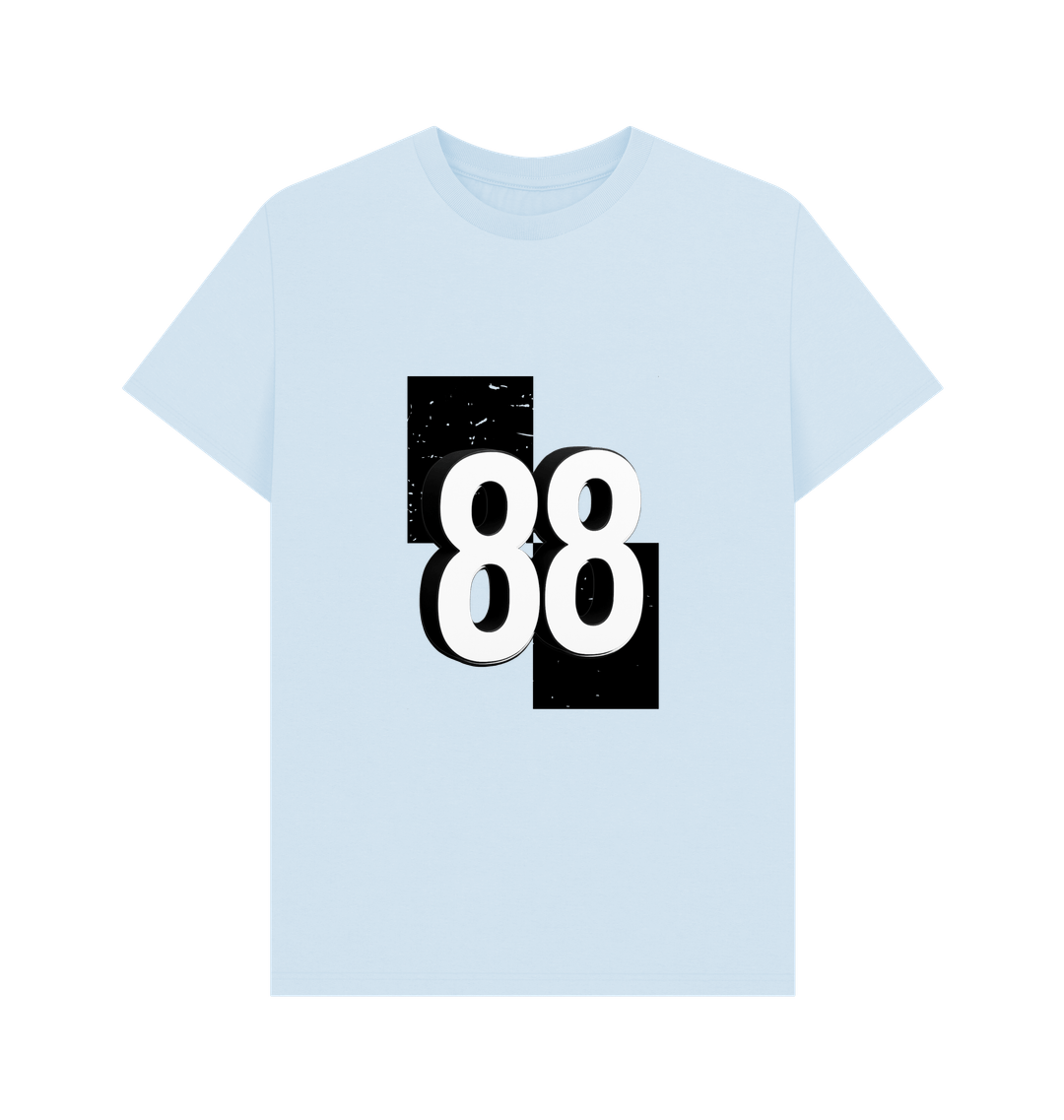 Sky Blue Printed T-shirt Front