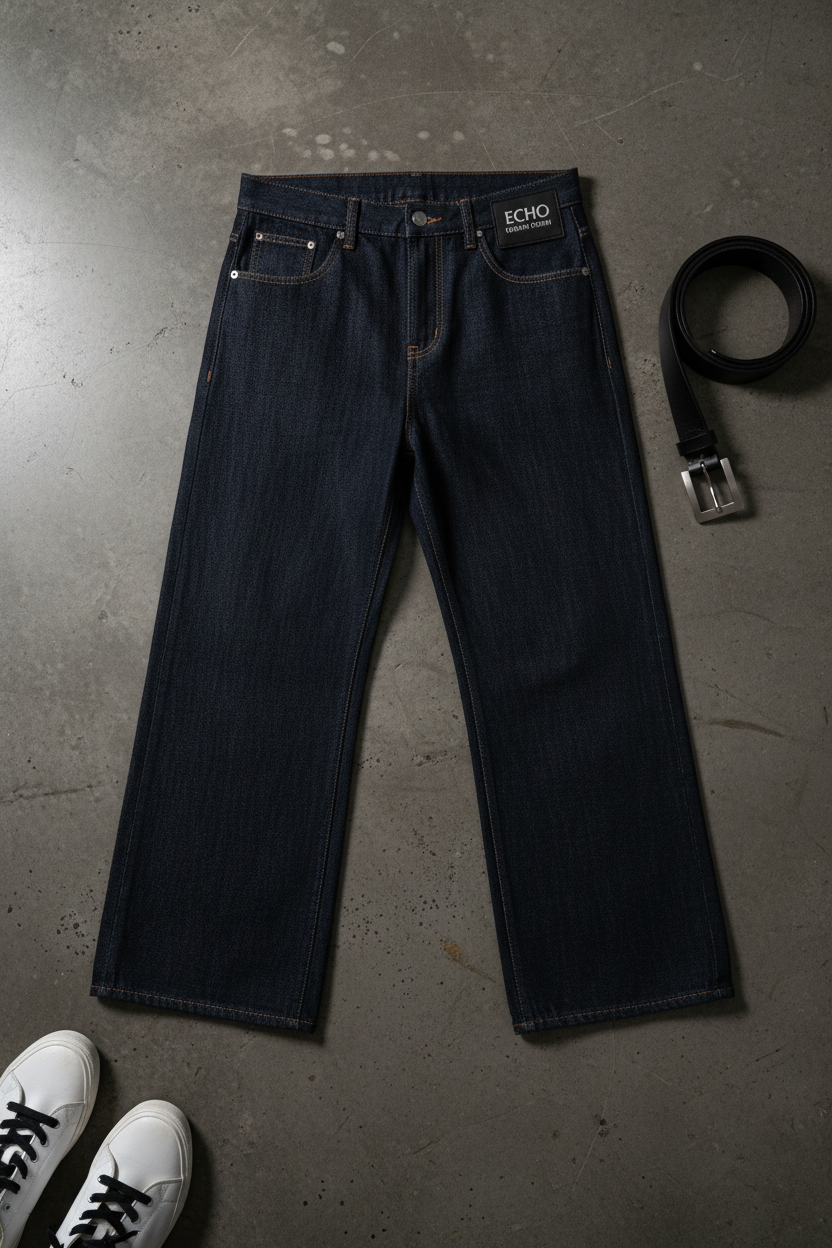 Men's Loose Fit Wide Leg Jeans