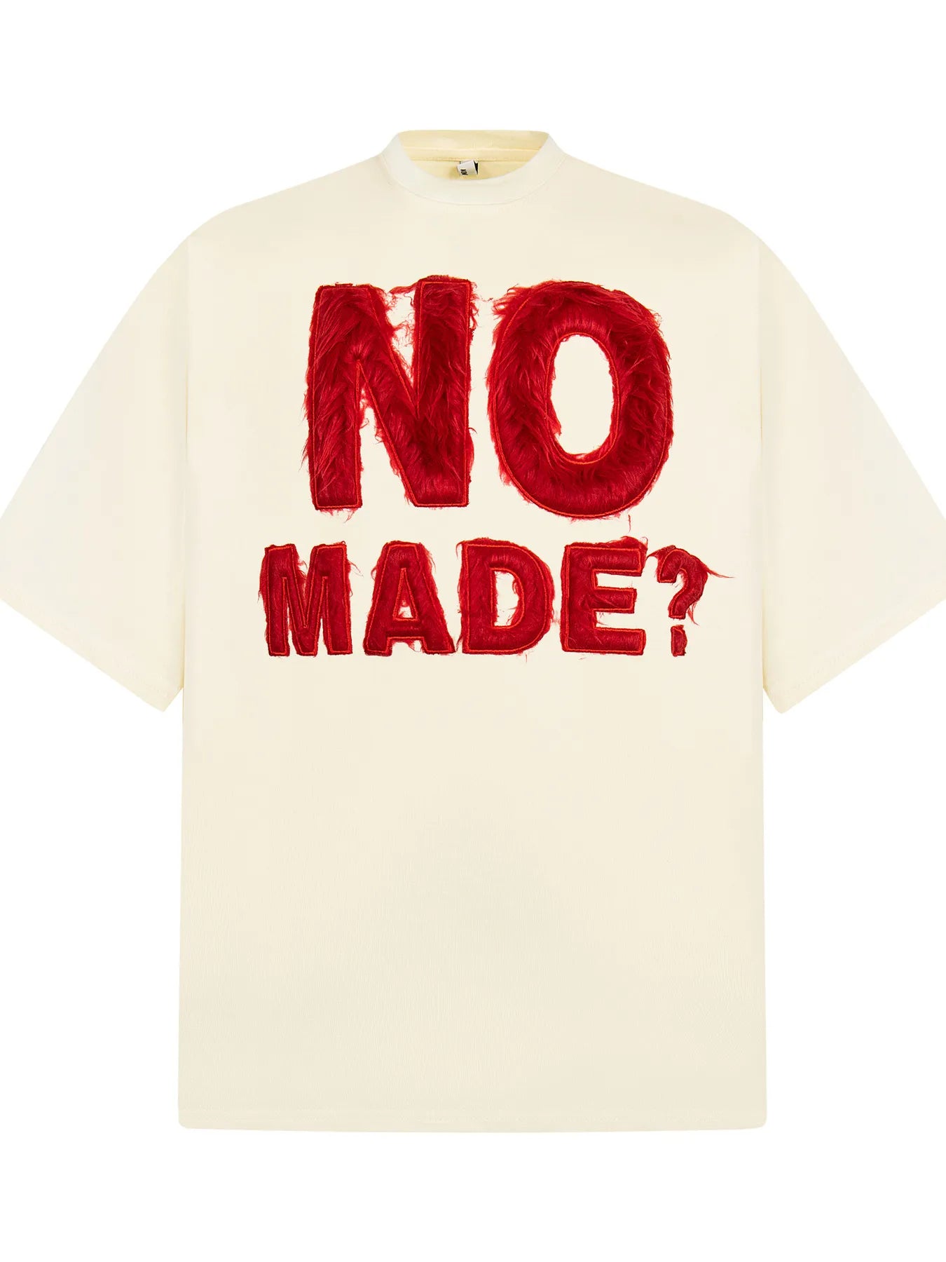 Men's NO MADE? Oversized Short Sleeve T-Shirt - Premium T-Shirt from Trendsi - Just $35.48! Shop now at Craftklart.store