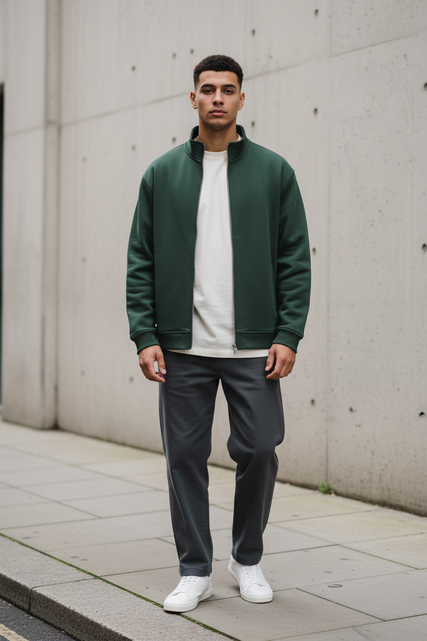 Urban Gentlemen Stand Collar Jacket